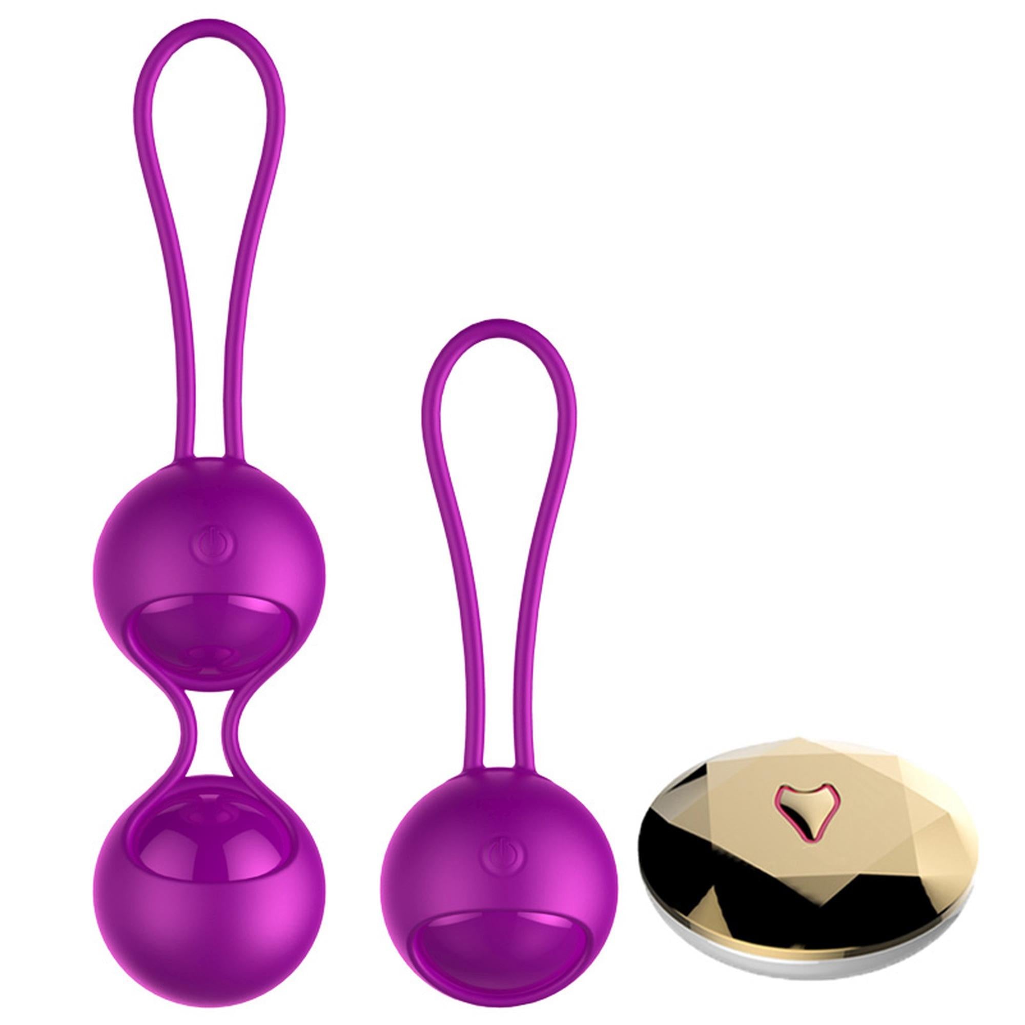 Vibrating Silicone Kegel Balls Set USB 10 Function / Remote control