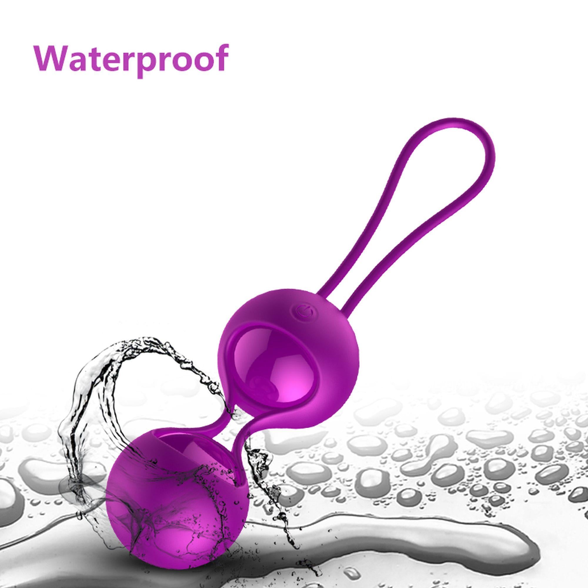 Vibrating Silicone Kegel Balls Set USB 10 Function / Remote control