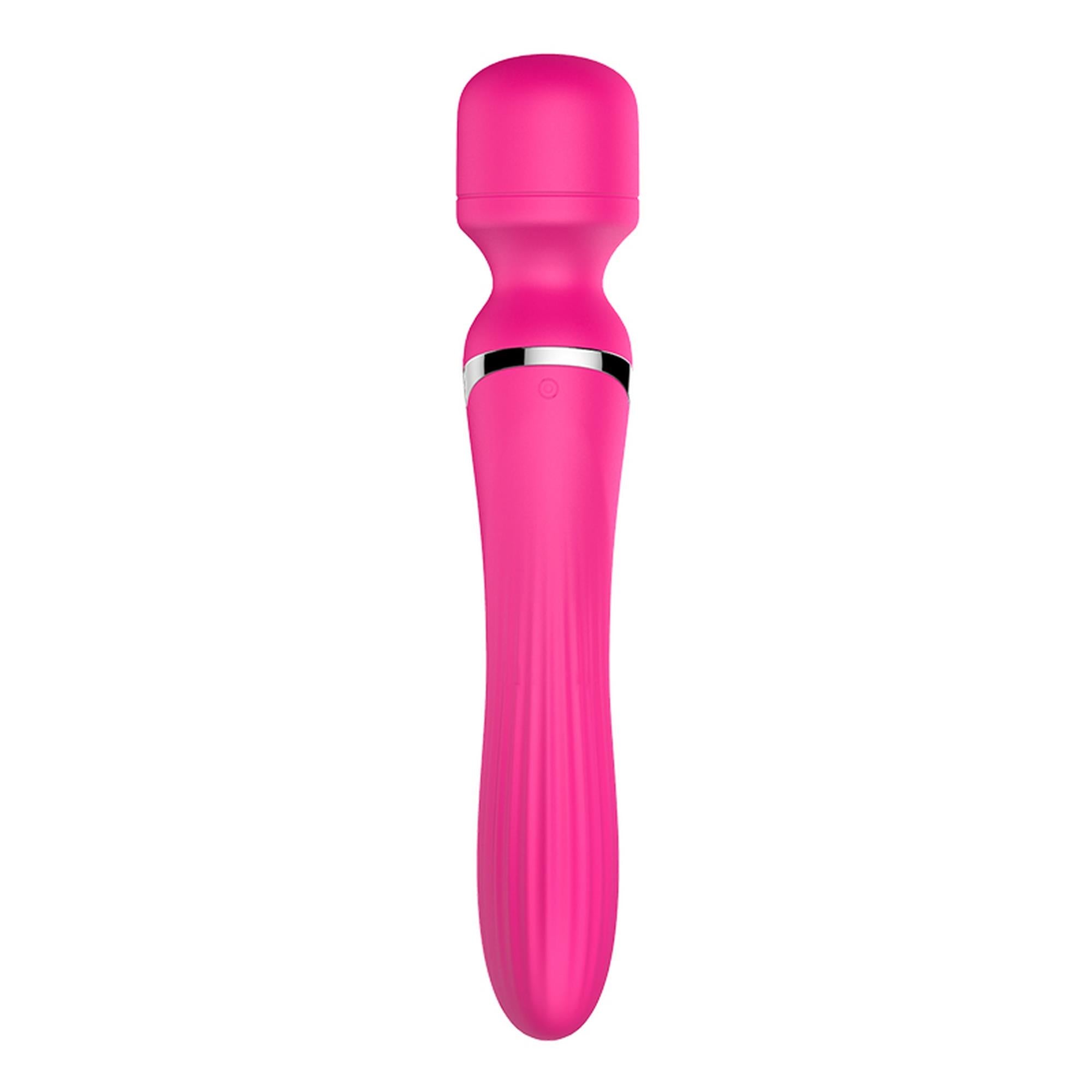 Stymulator - B - Series - Silicone Dual Massager Pulsator USB 7+7 Function (Pink)