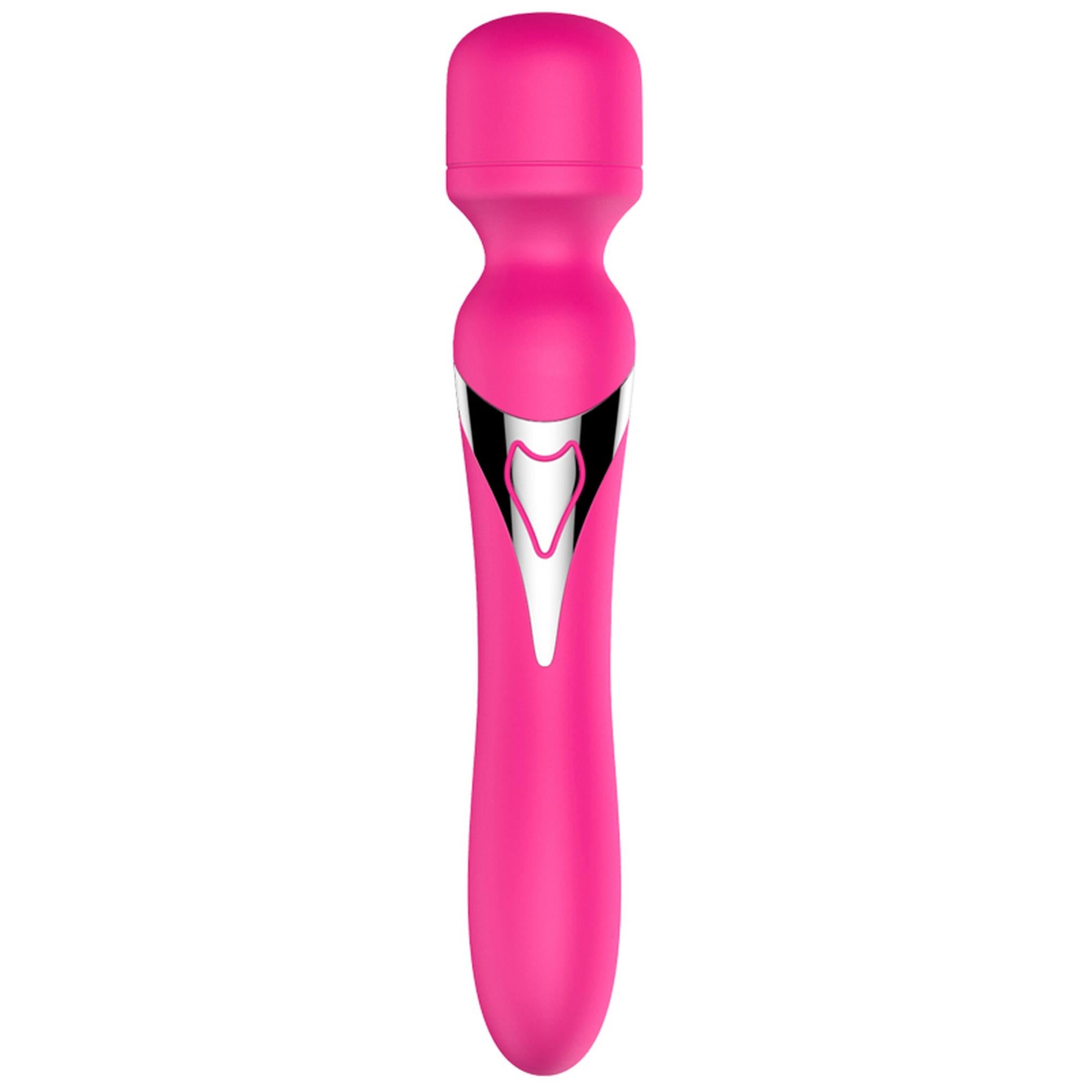 Stymulator - B - Series - Silicone Dual Massager Pulsator USB 7+7 Function (Pink)