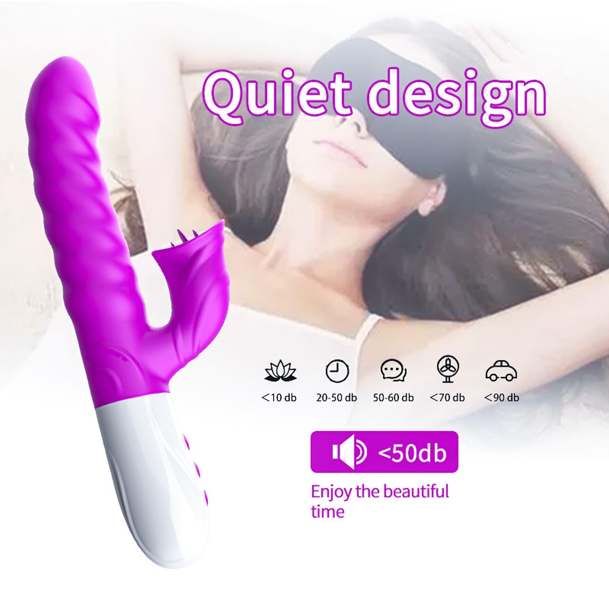 Wibrator-Silicon, Vibrator 7 Function and Heating Mode, PURPLE