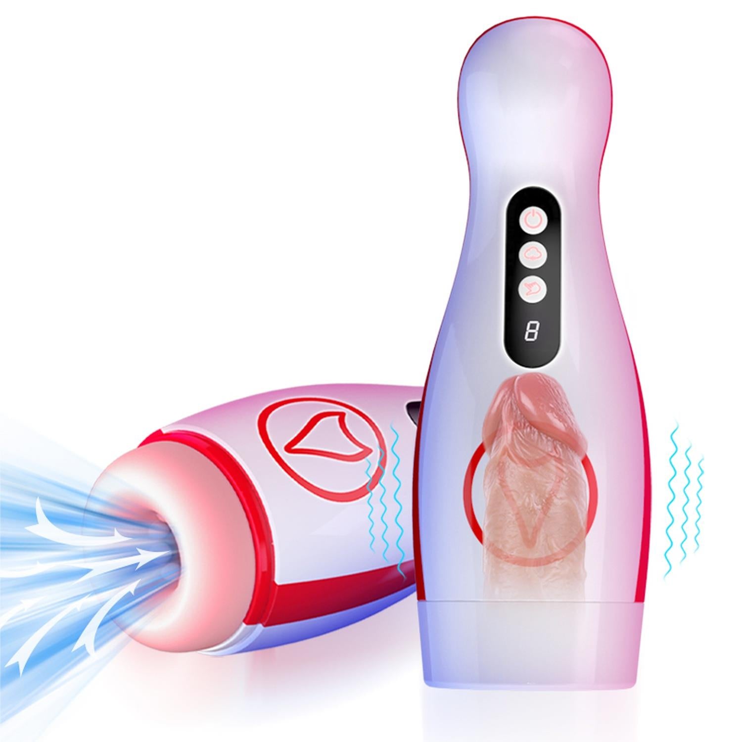 Masturbateur - Godet de masturbation vibrant, 7 puissances d'aspiration, 7 modes de vibration