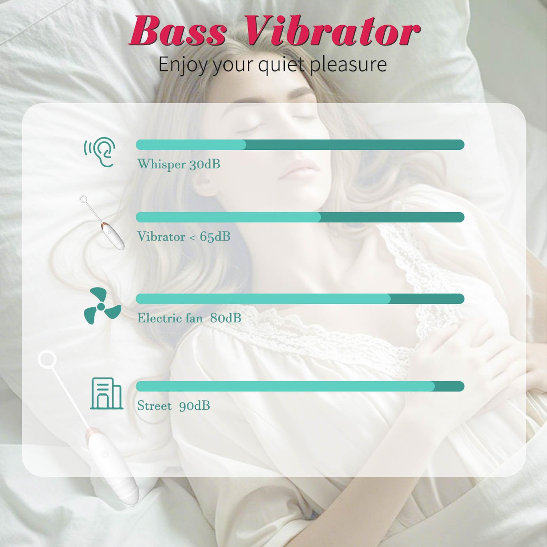 Vibrating Silicone Love EGG USB 7 vibration and thrust functions / Remote control White