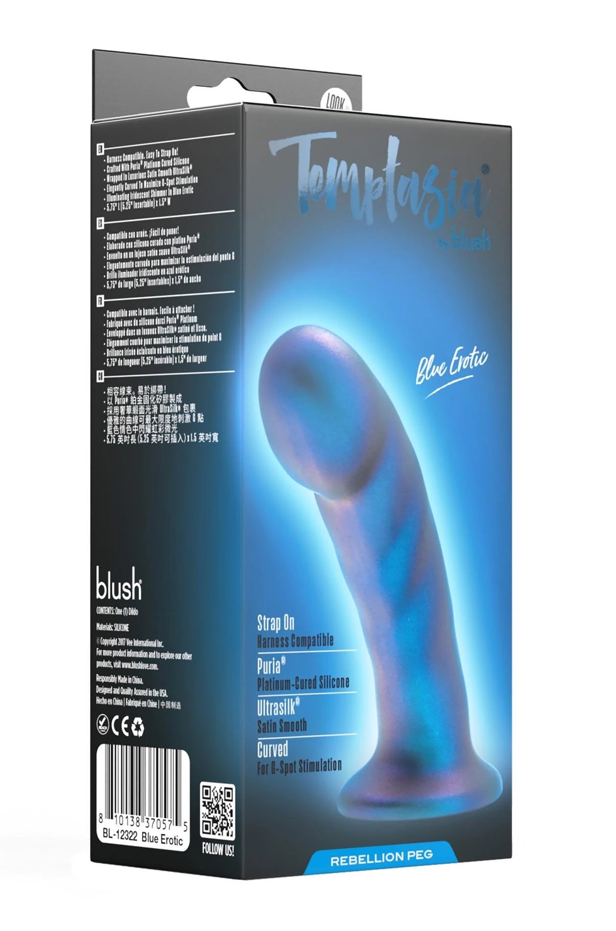 TEMPTASIA REBELLION PEG BLUE EROTIC