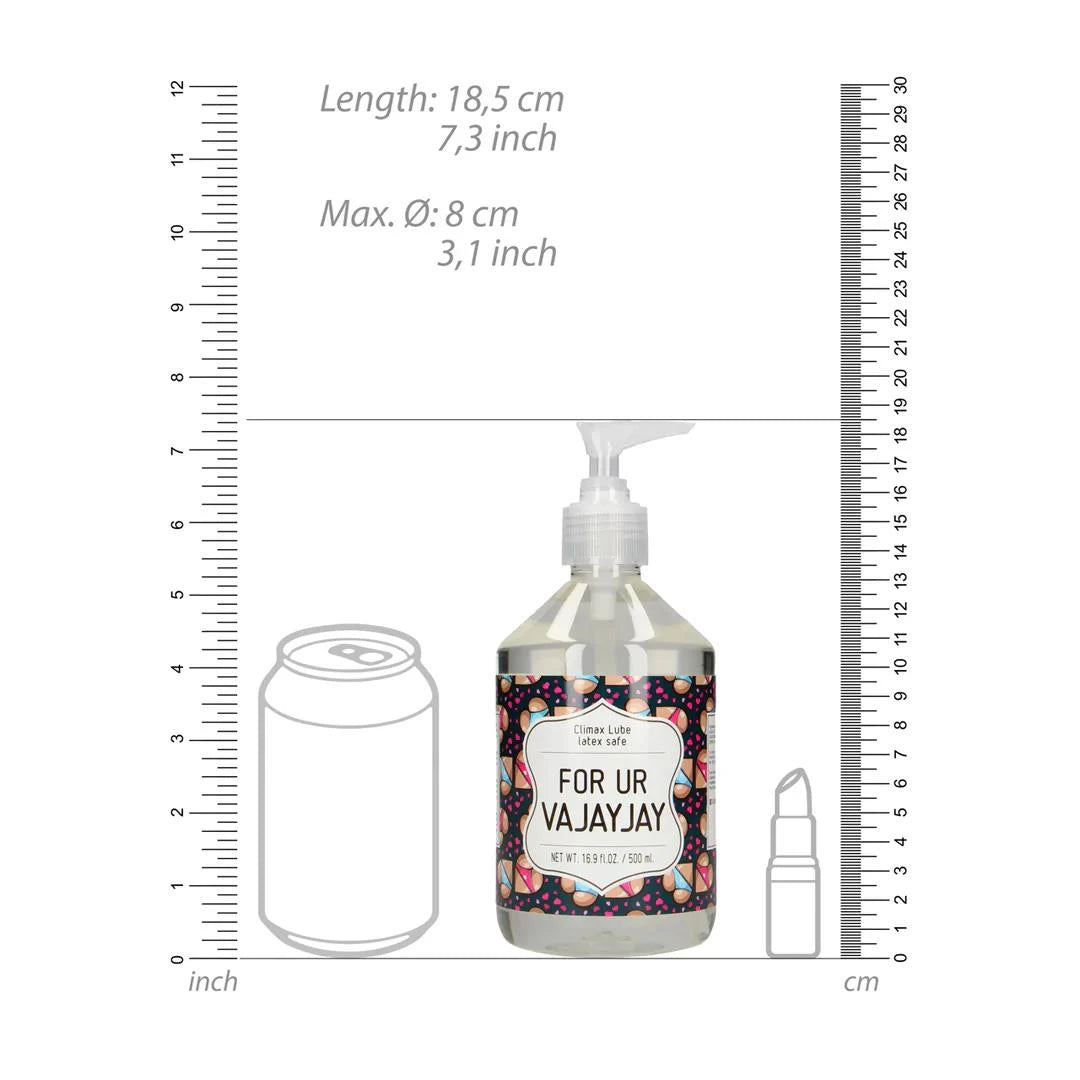 For Ur Vajayjay - Waterbased Lubricant - 17 fl oz / 500 ml