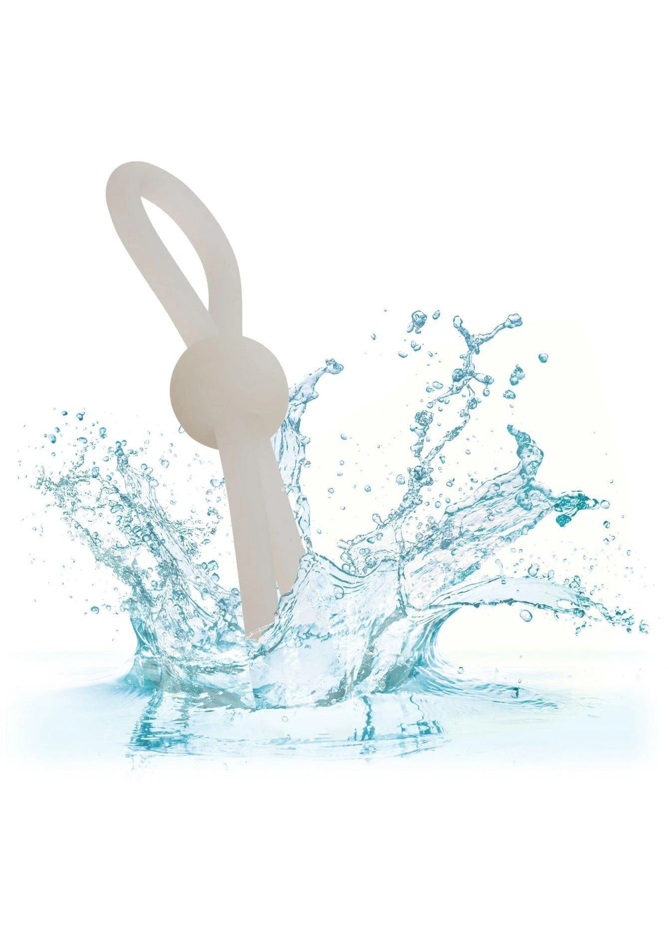 Lasso en silicone blanc