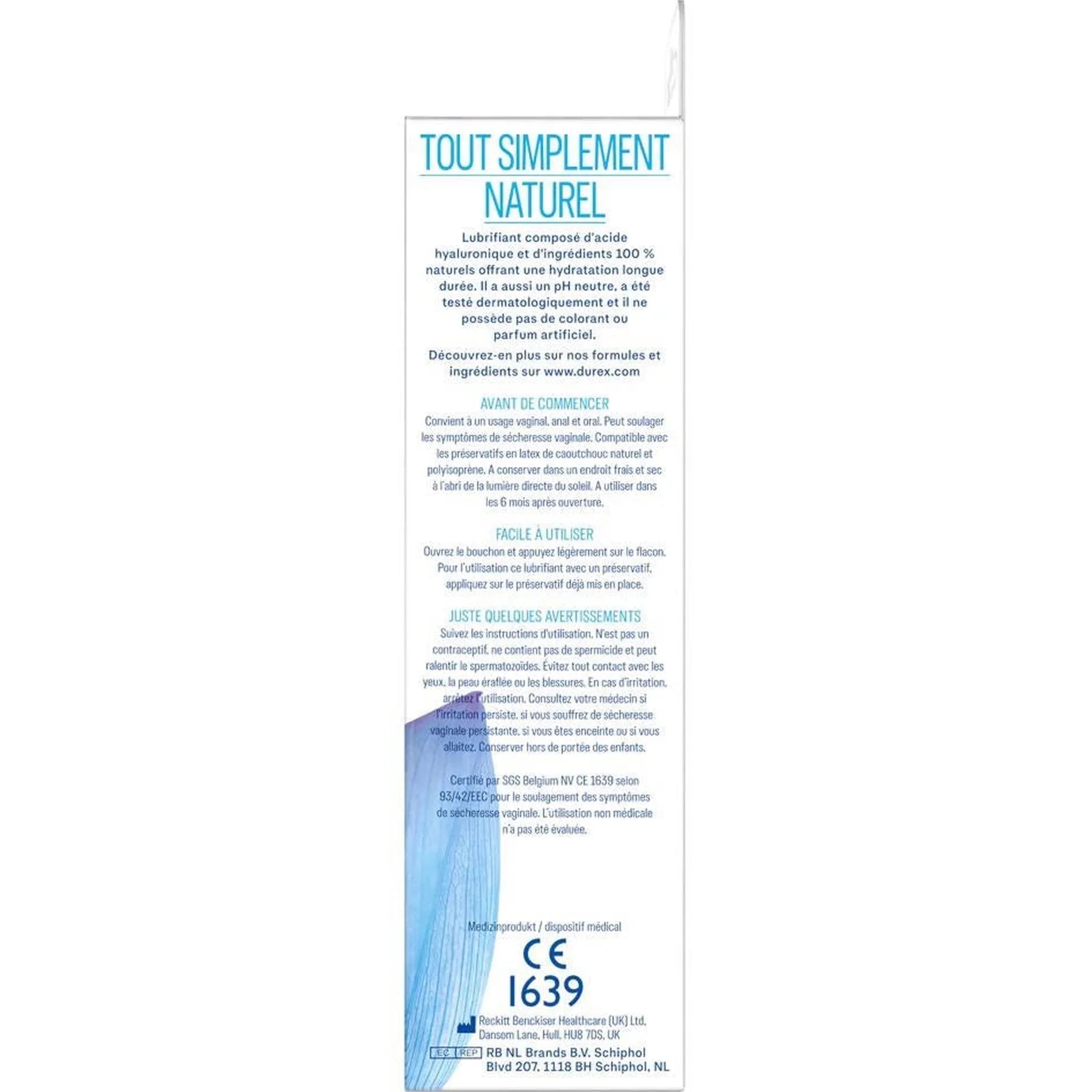 Durex Naturals Gel Extra 100ml