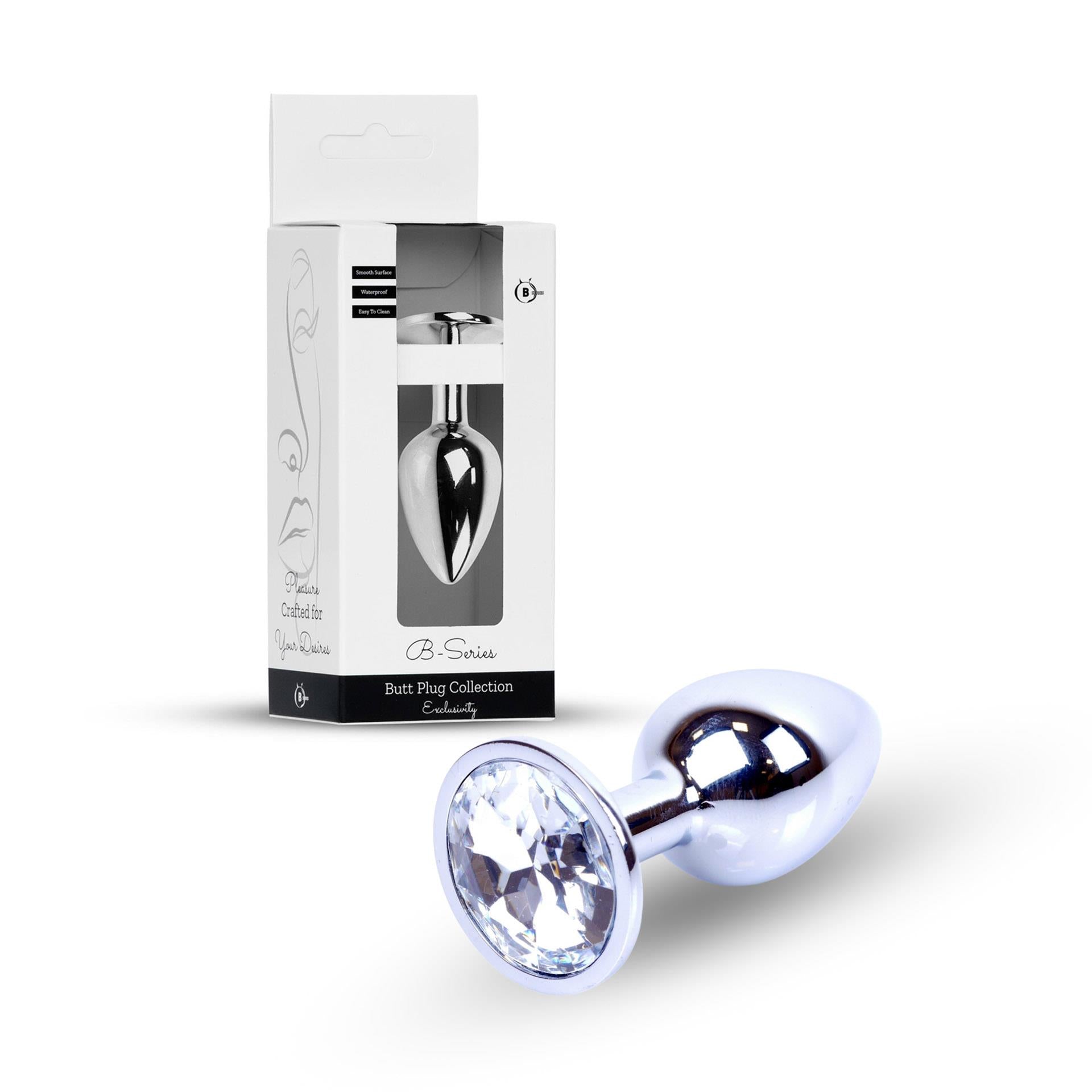 Plug-Bijoux Argent PLUG- Transparent