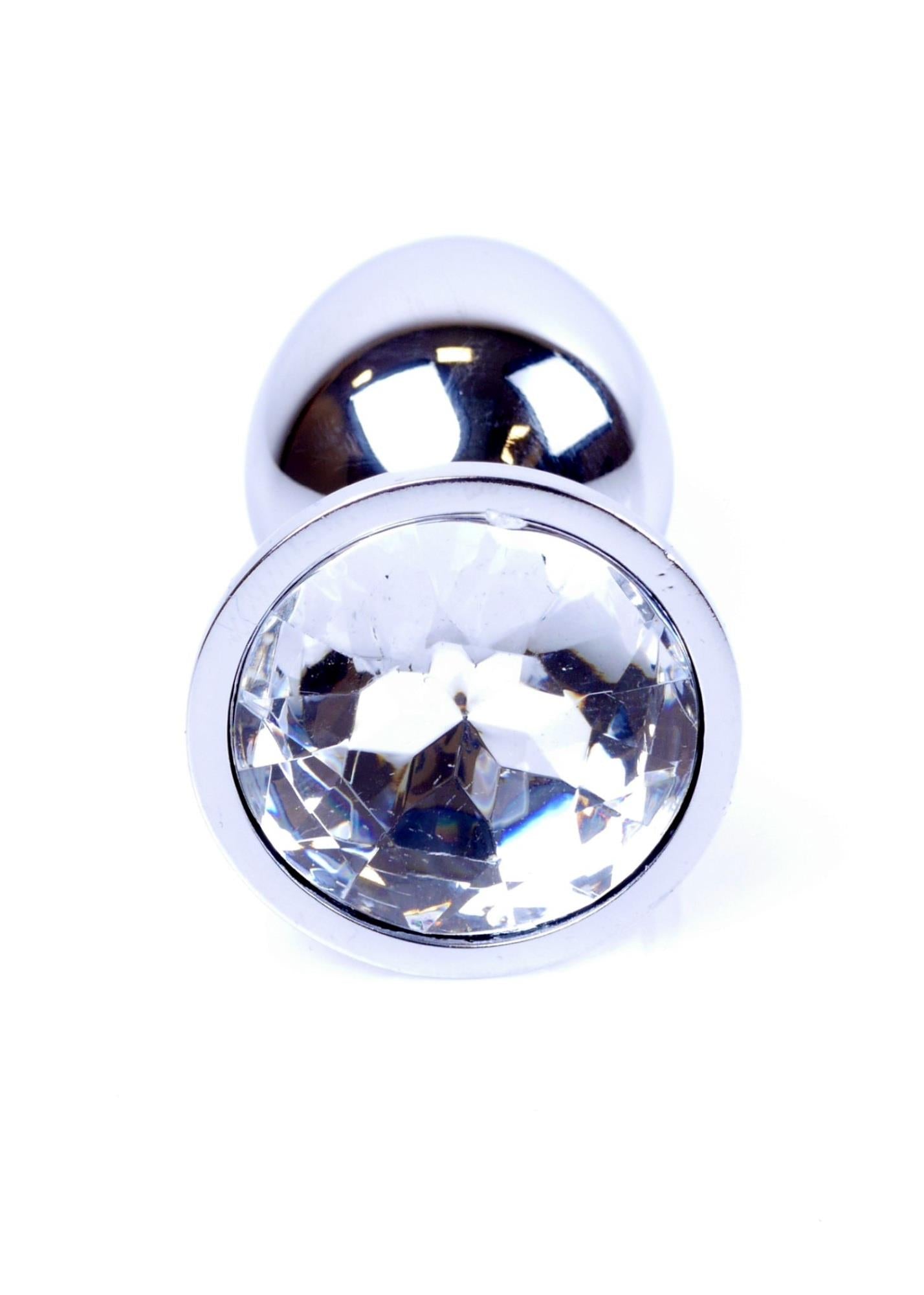 Plug-Bijoux Argent PLUG- Transparent