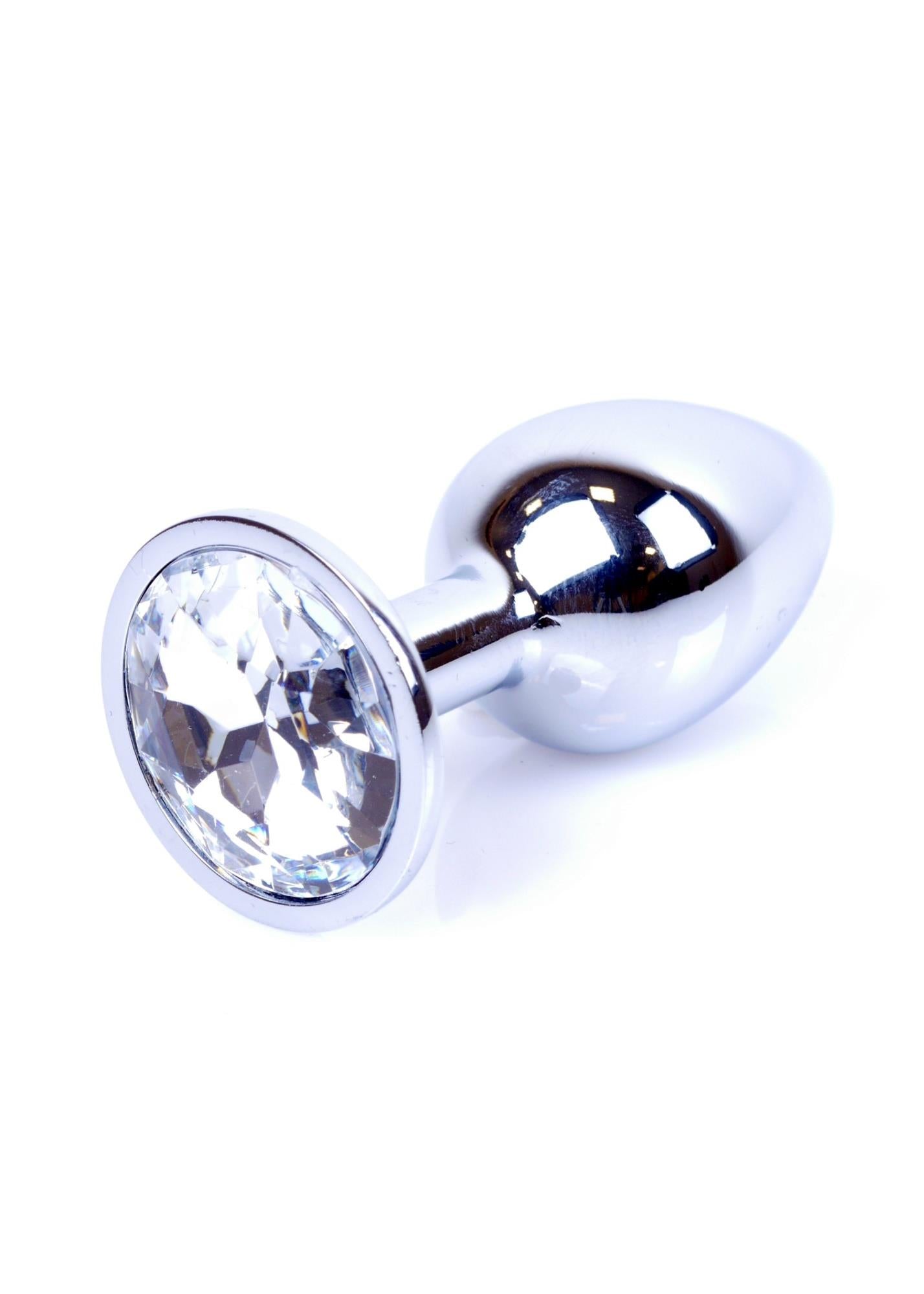 Plug-Bijoux Argent PLUG- Transparent