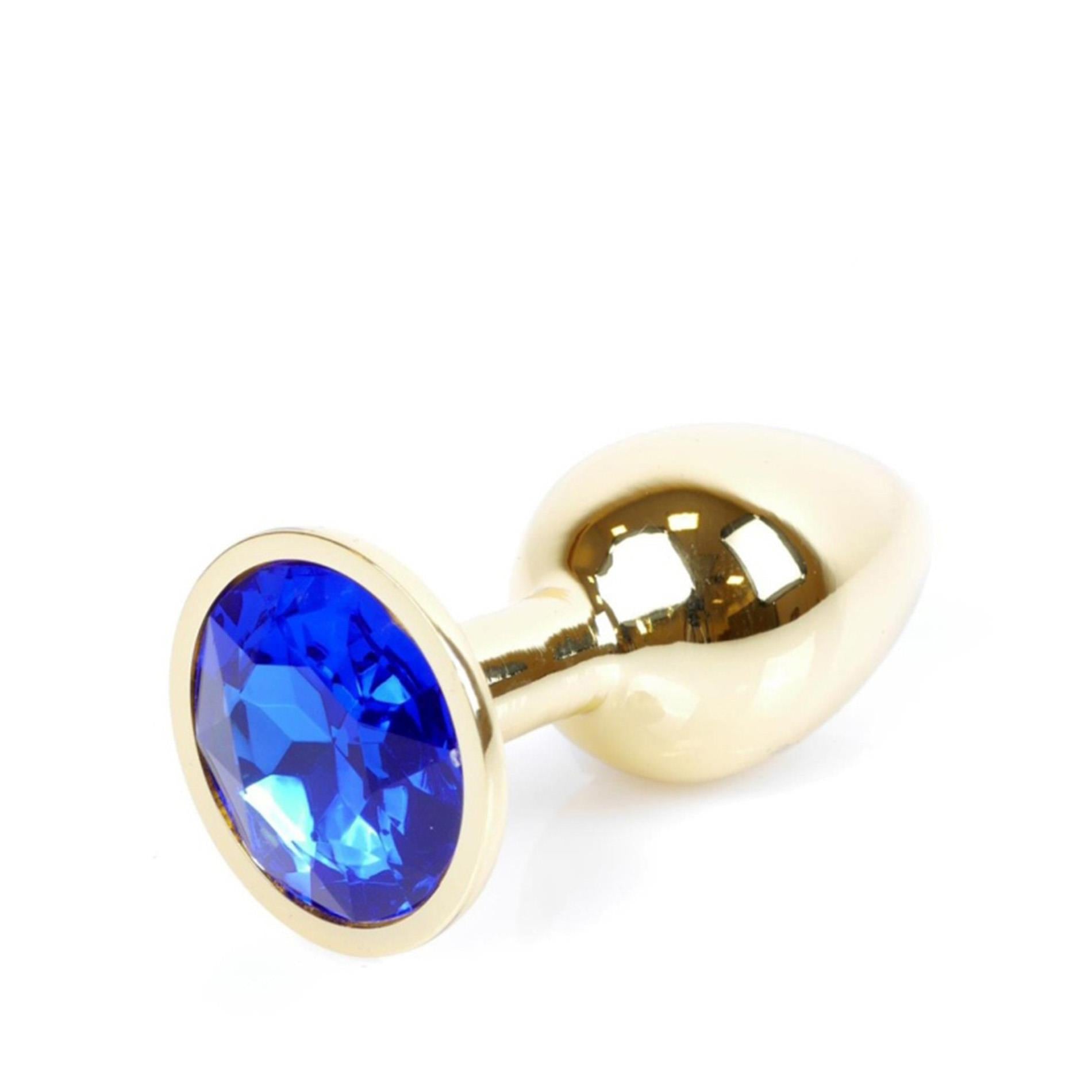 Plug-Bijoux Or PLUG- Bleu Foncé