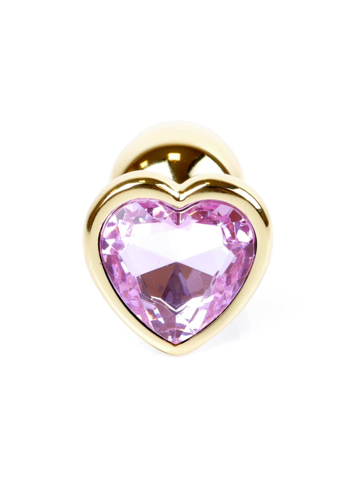 Plug-Jewellery Gold Heart PLUG-Rose