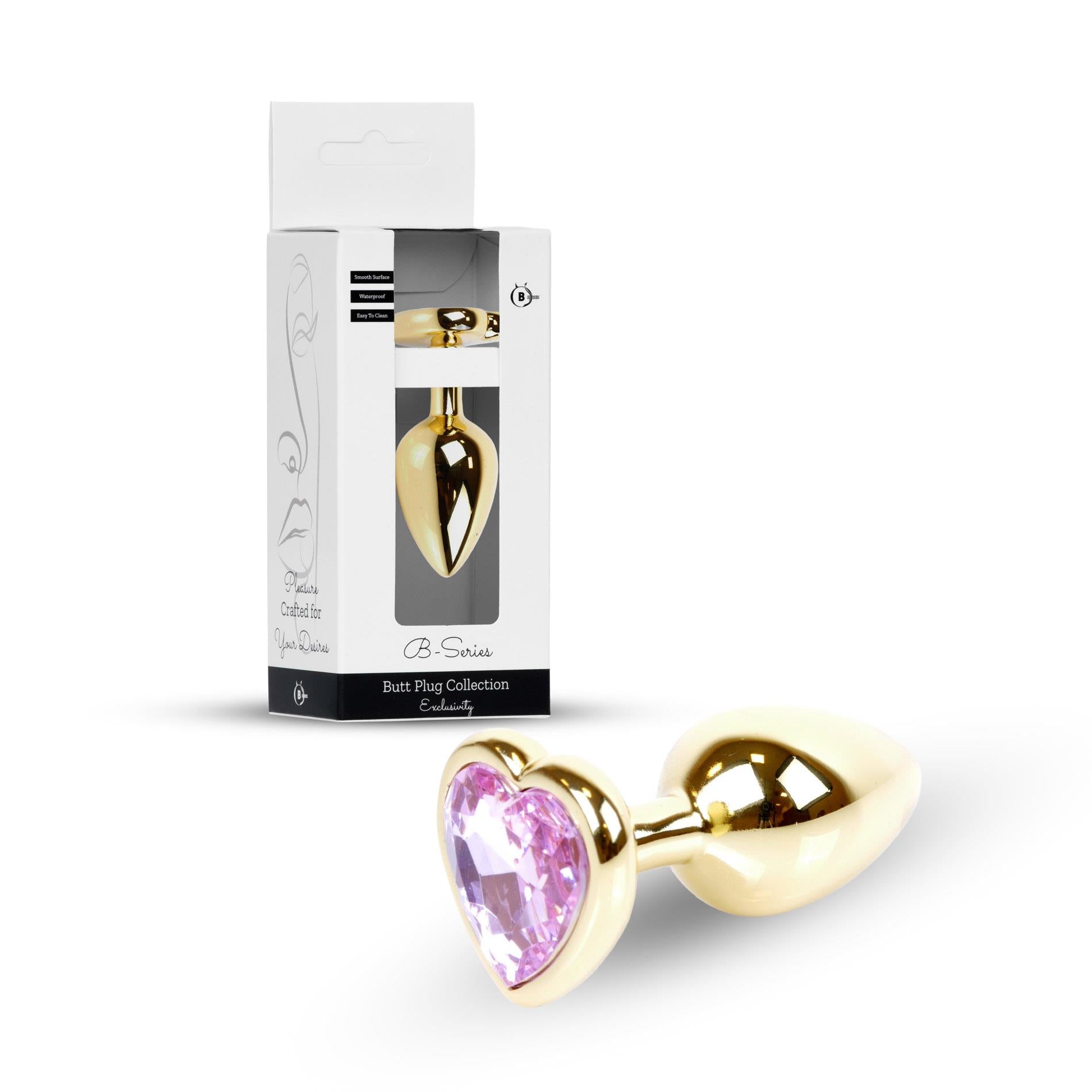 Plug-Jewellery Gold Heart PLUG-Rose