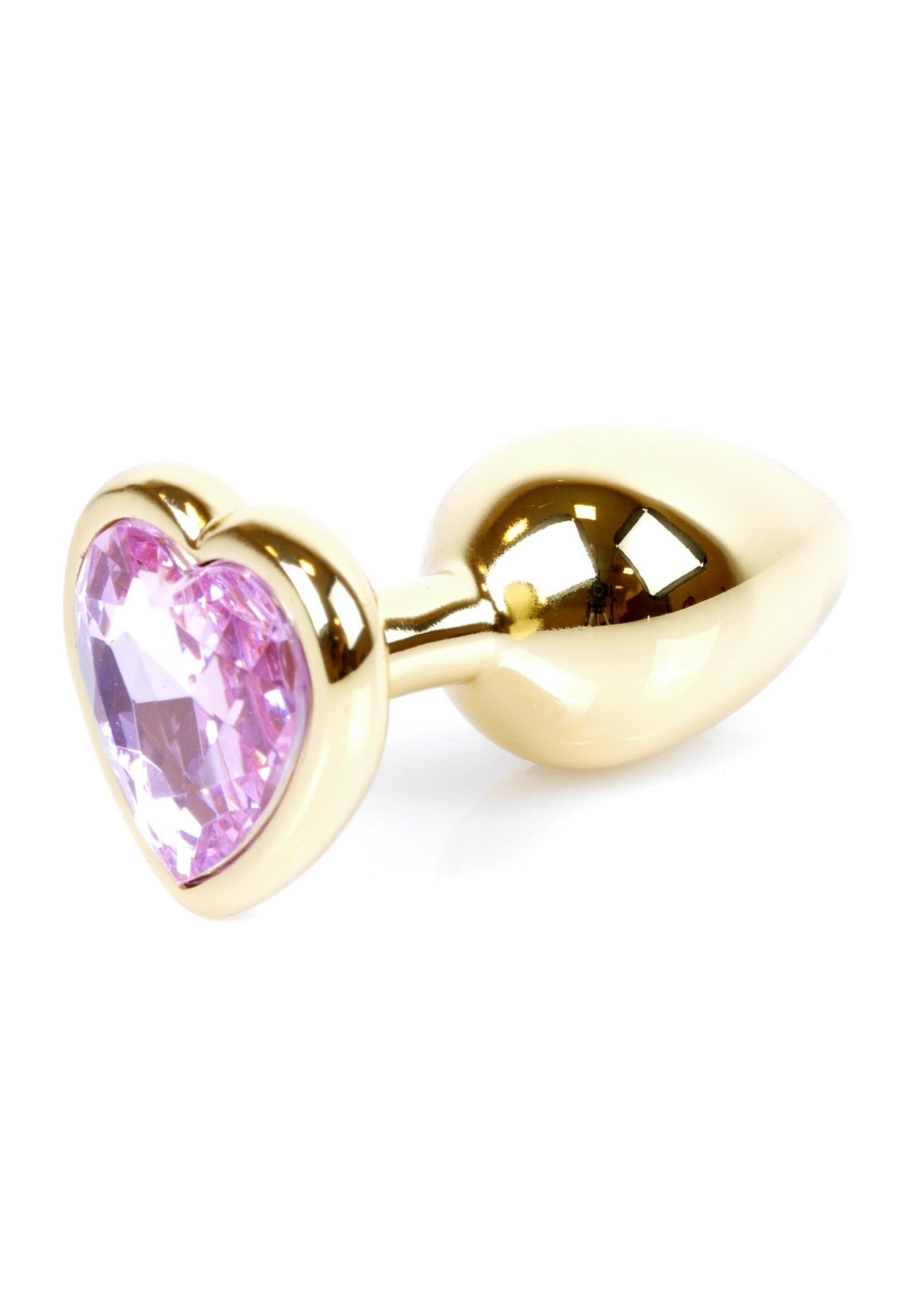 Plug-Jewellery Gold Heart PLUG-Rose