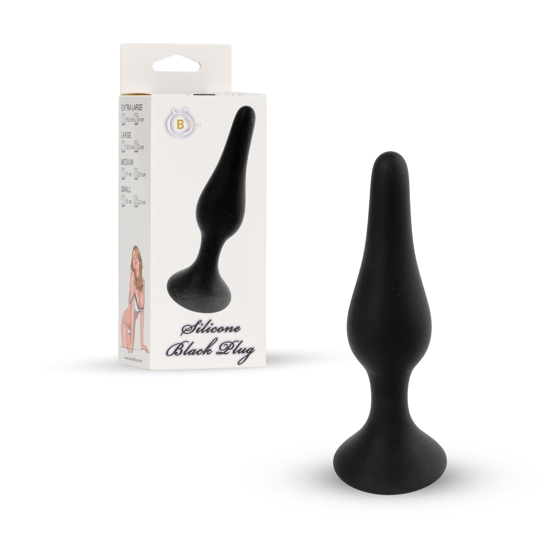 Plug-Silicone Plug Black - Extra Large
