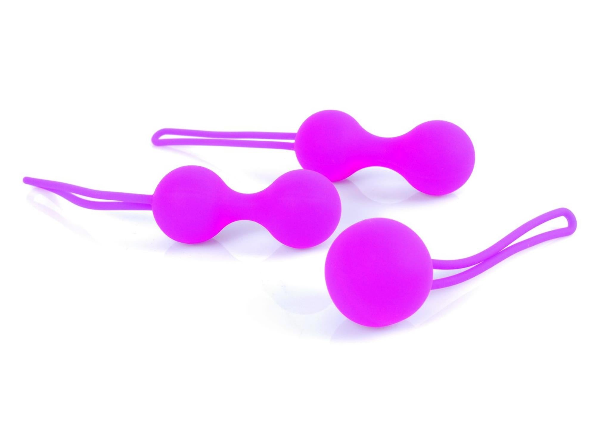 Silicone Kegal Balls Set - Purple