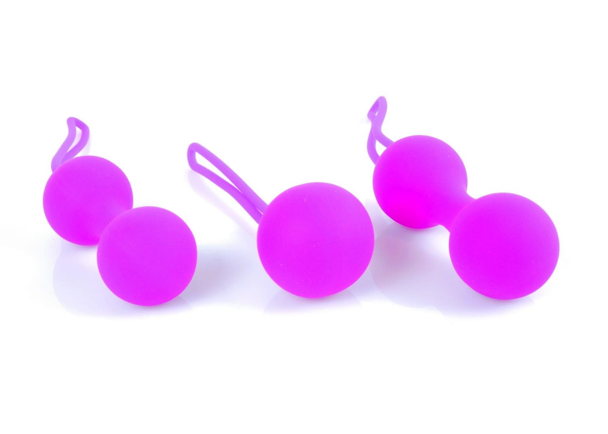 Silicone Kegal Balls Set - Purple