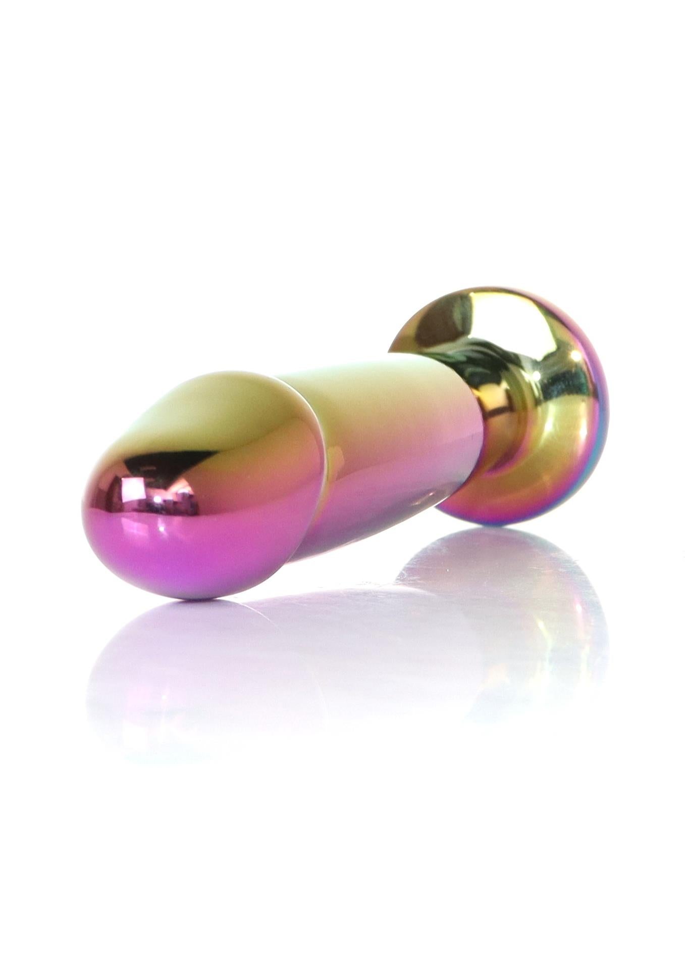 Plug-bijoux Pénis Multicolore PLUG- Transparent M