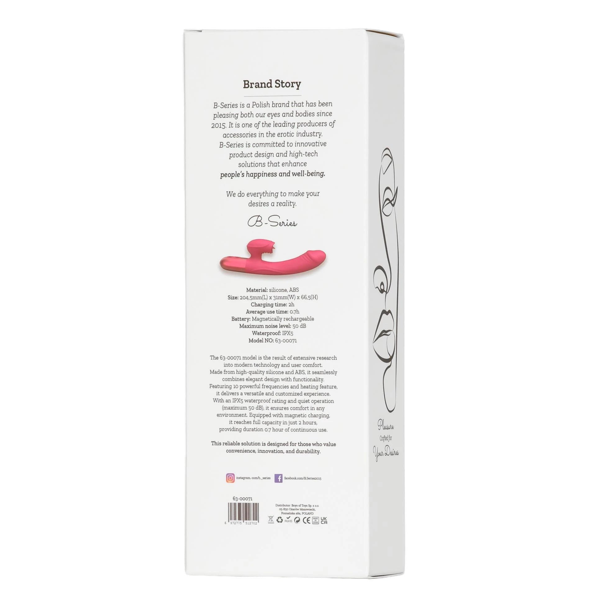 Vibromasseur - Vibromasseur en silicone USB, 10 modes de vibration, Chauffant