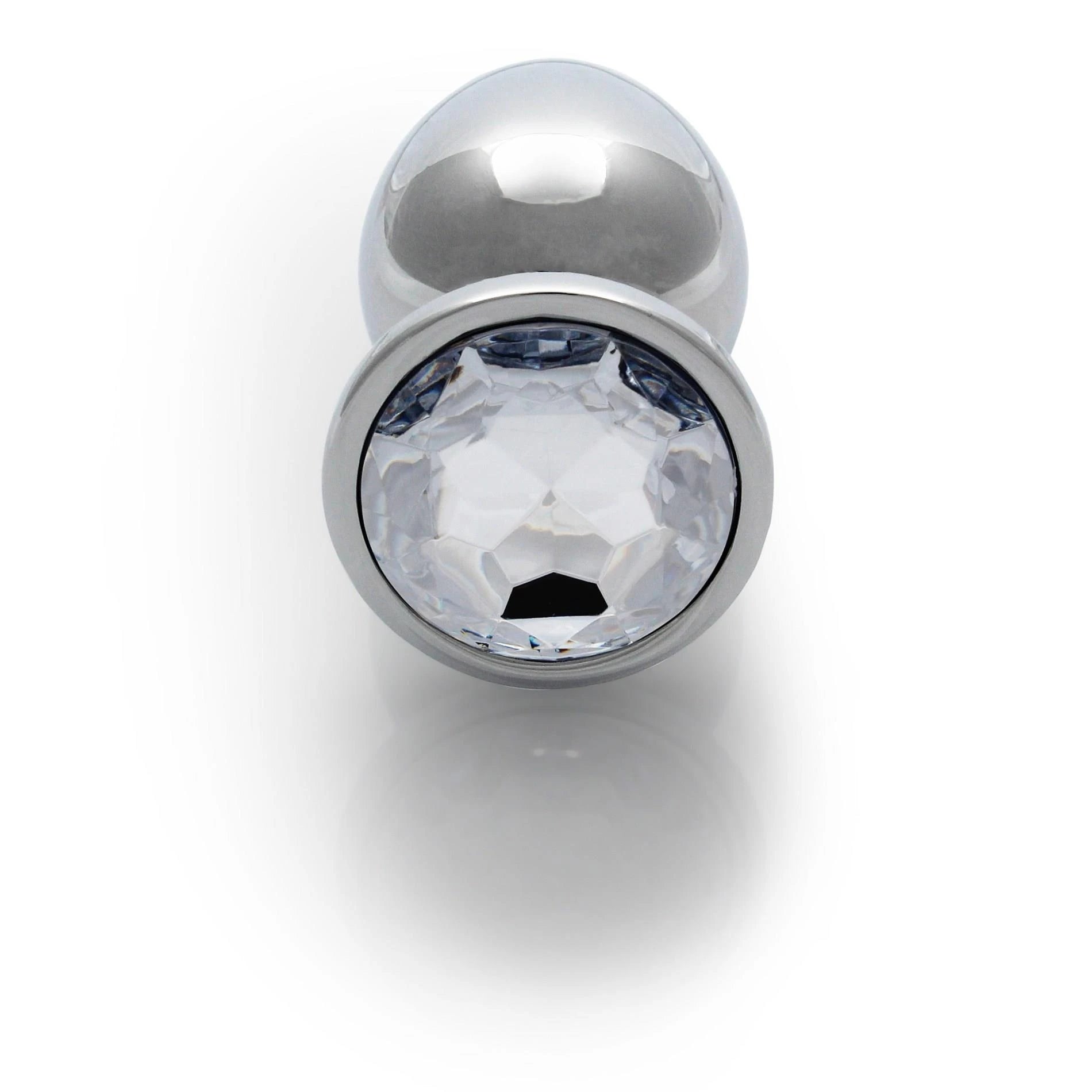 Plug anal avec gemme ronde - Moyen