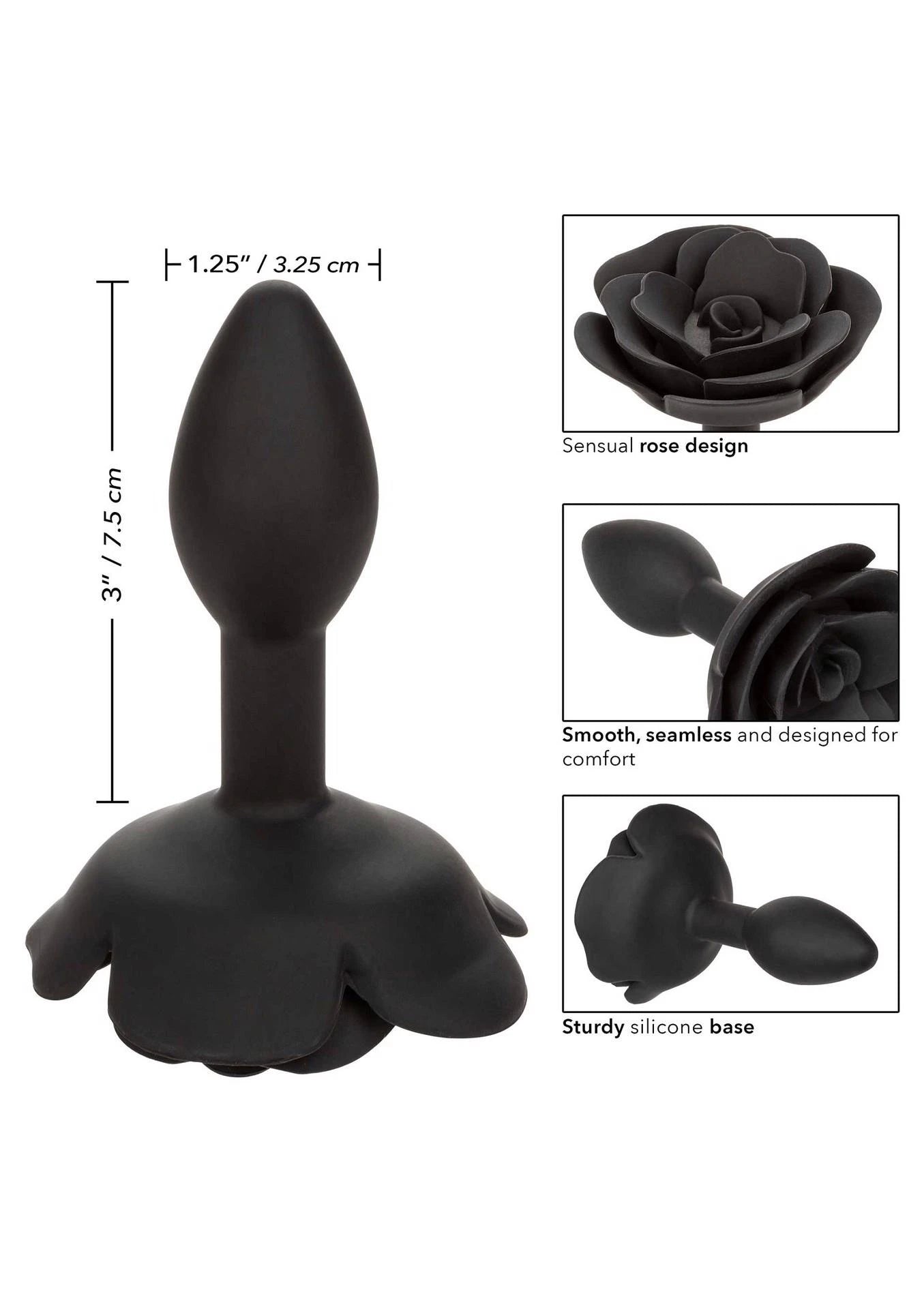 Petit plug anal rose noir