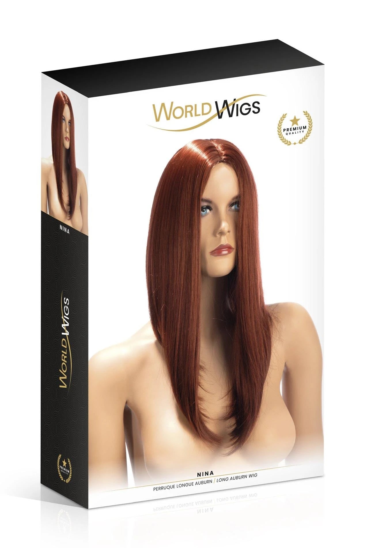 NINA LONG BOB AUBURN WIG