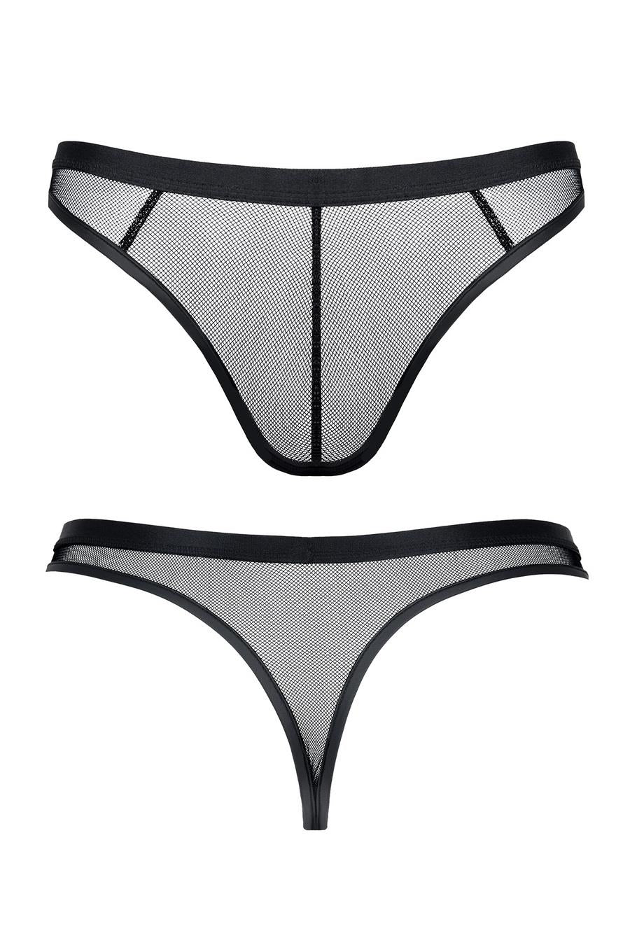 String pour homme en maille élastique L