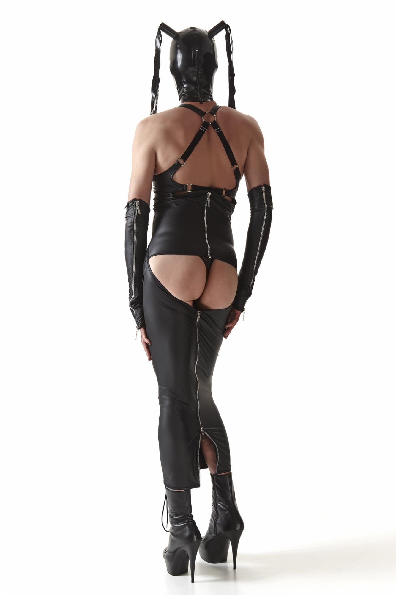 Regnes - CRD005 longue robe noir S