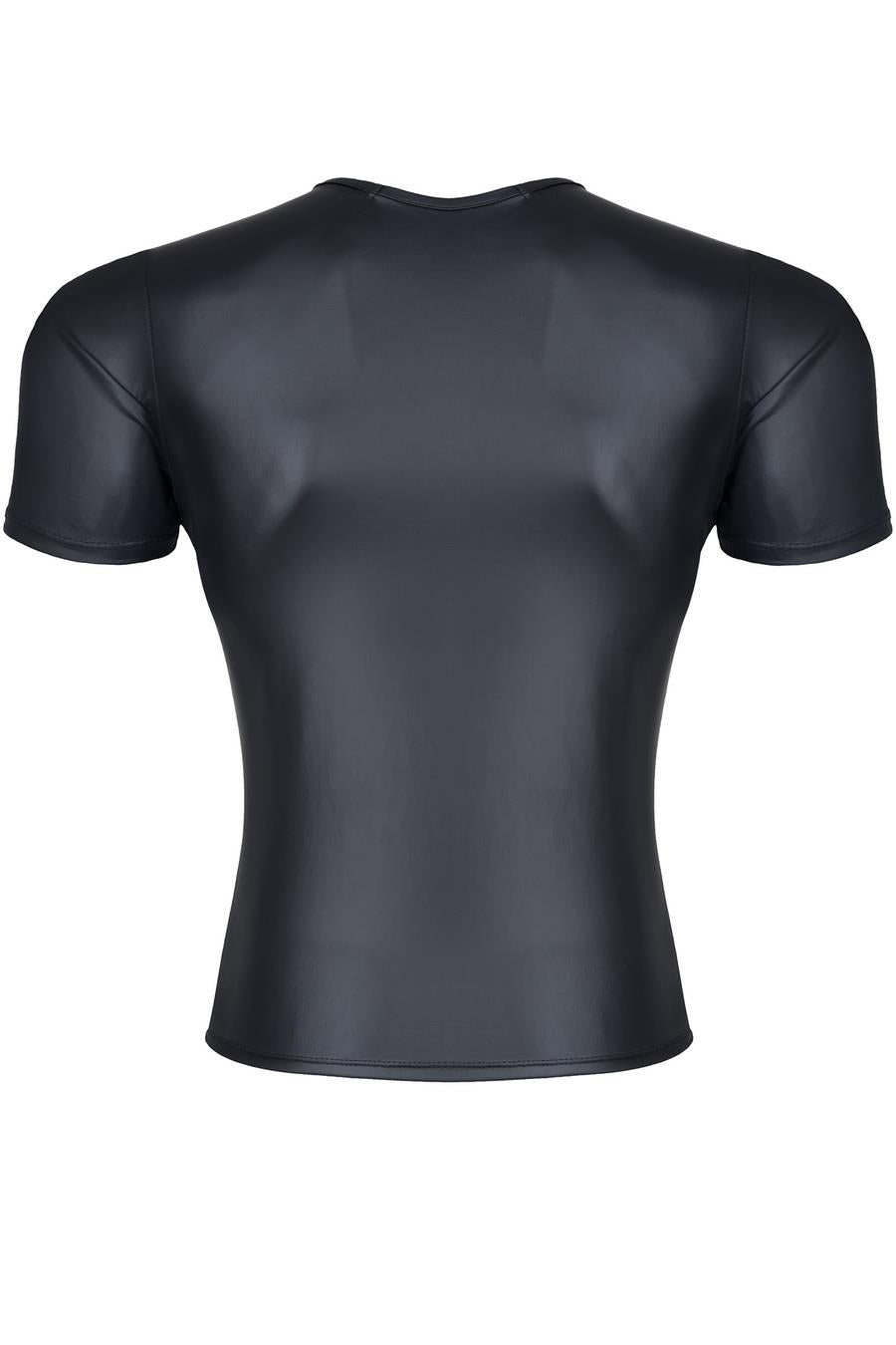 men's L wetlook v-neck t-shirt