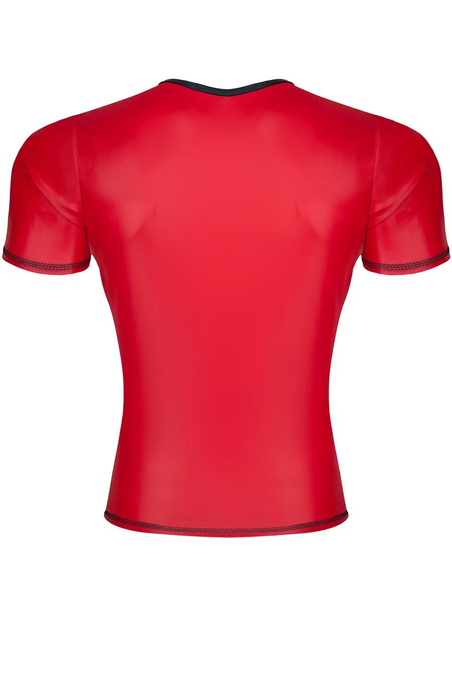 męski t-shirt z wetlooka w serek S