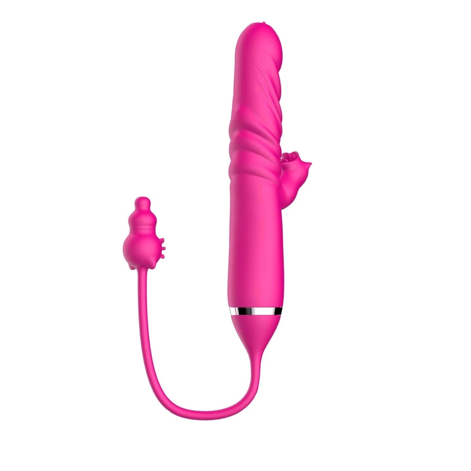 Tongue licking Triple Stimulation Thrusting Vibrator