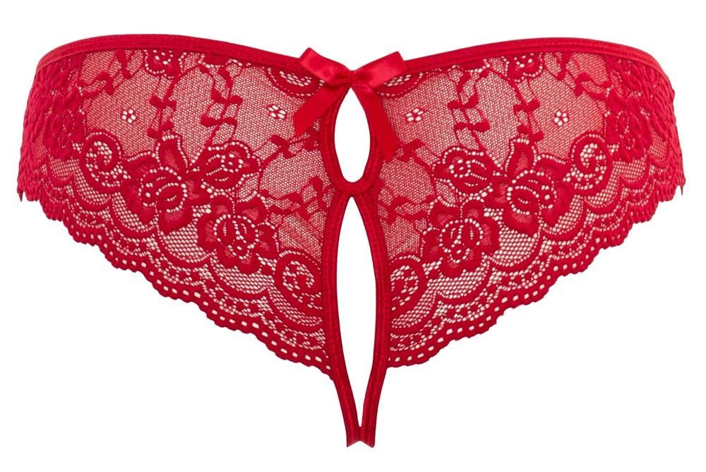 Lace Crotchless Briefs M