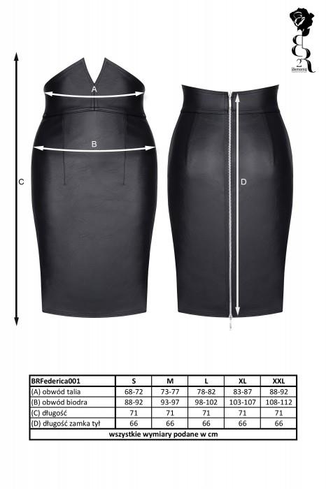 Lingerie - BRFEDERICA001 jupe noire taille S