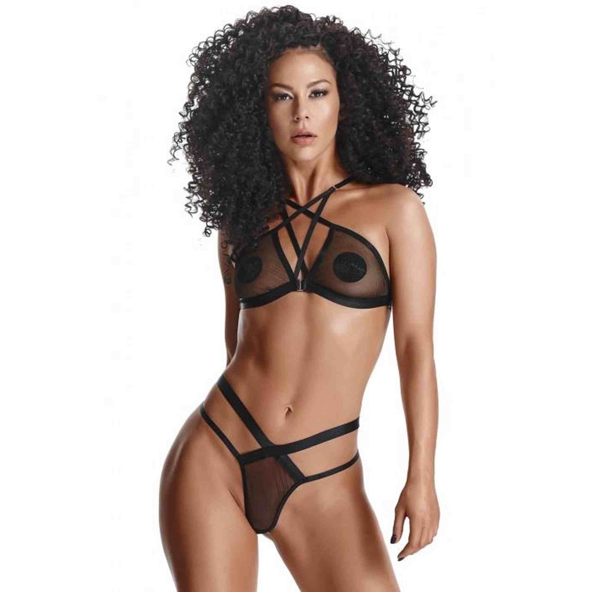 Underwear-LadyX Aina M - bra, thong
