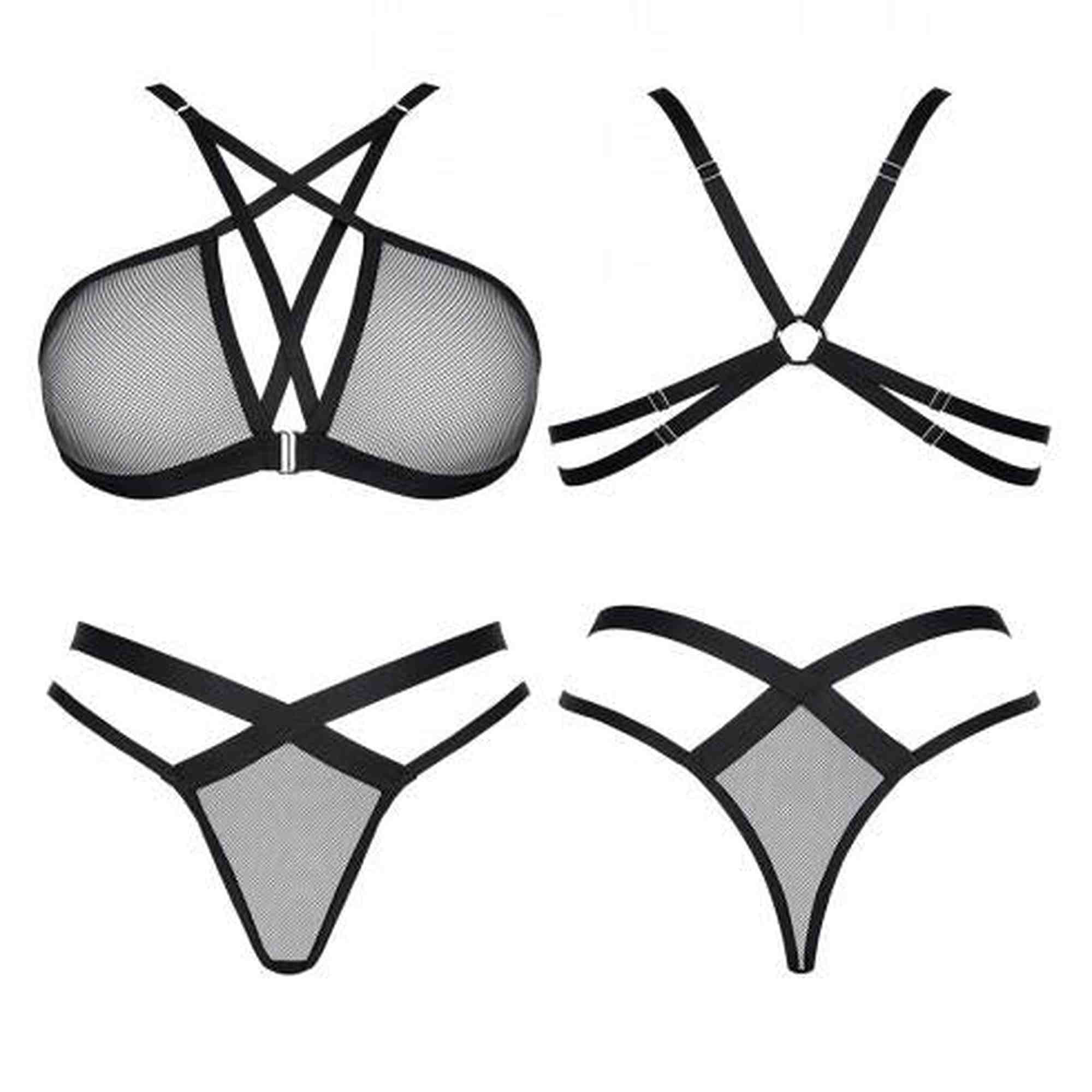 Underwear-LadyX Aina M - bra, thong