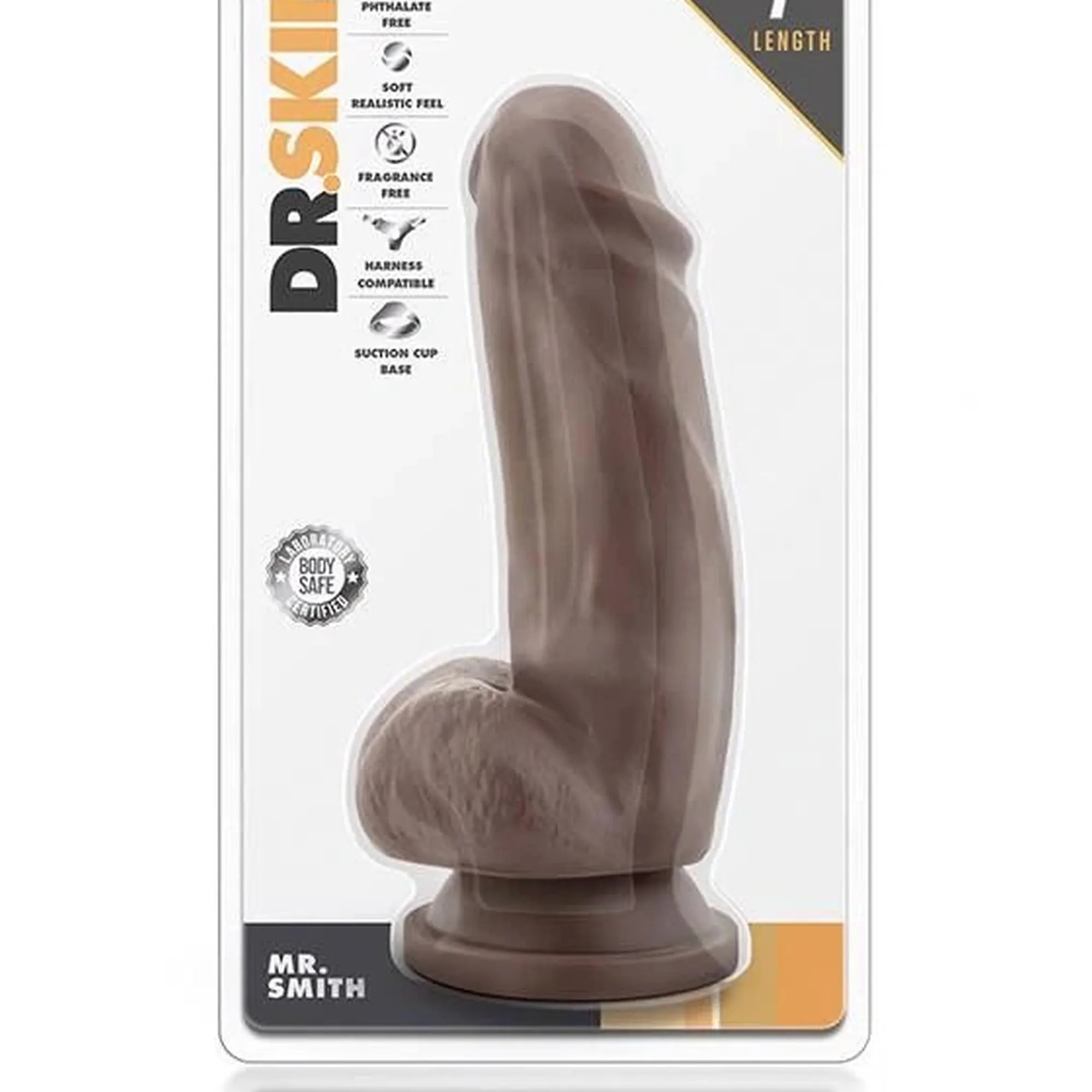 DR. SKIN MR. SMITH GODEMICHET 7 POUCES CHOCOLAT