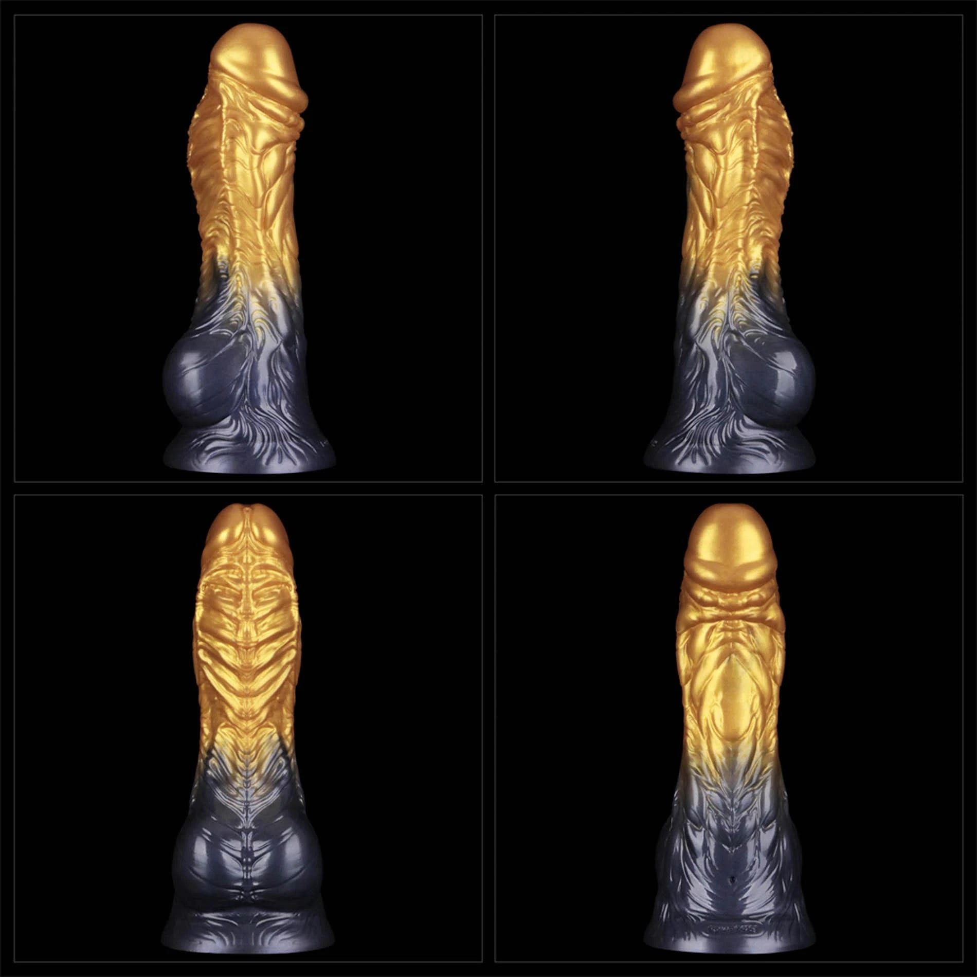 8'' Dual Density Silicone Inflatable Dildo