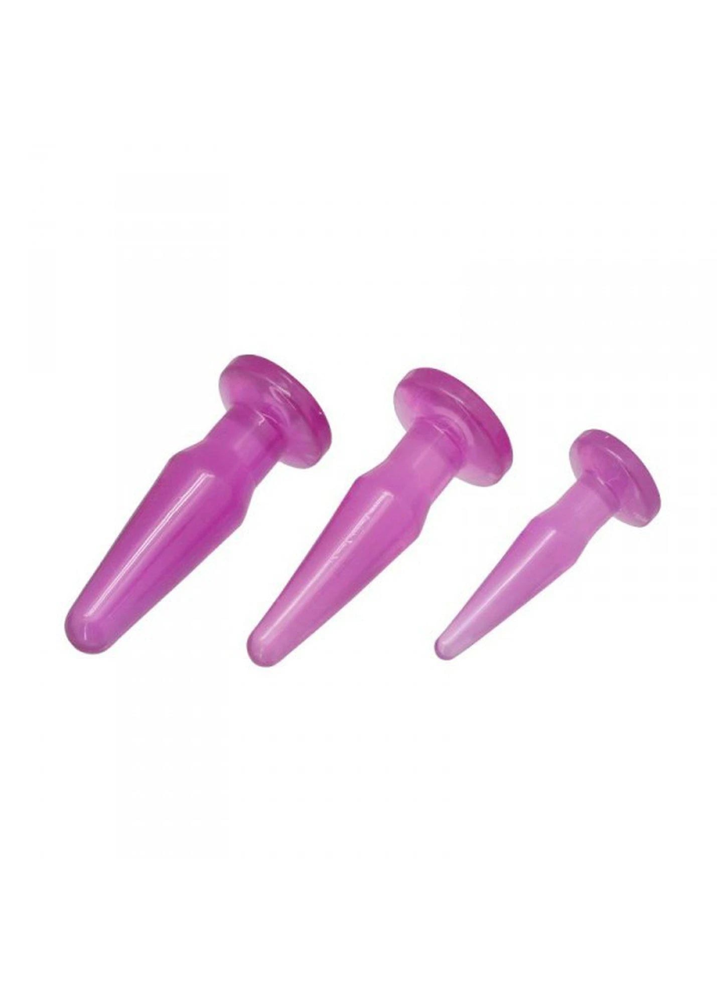 Plug-TPE PLUG ANAL 3 TAILLES/ ENSEMBLE