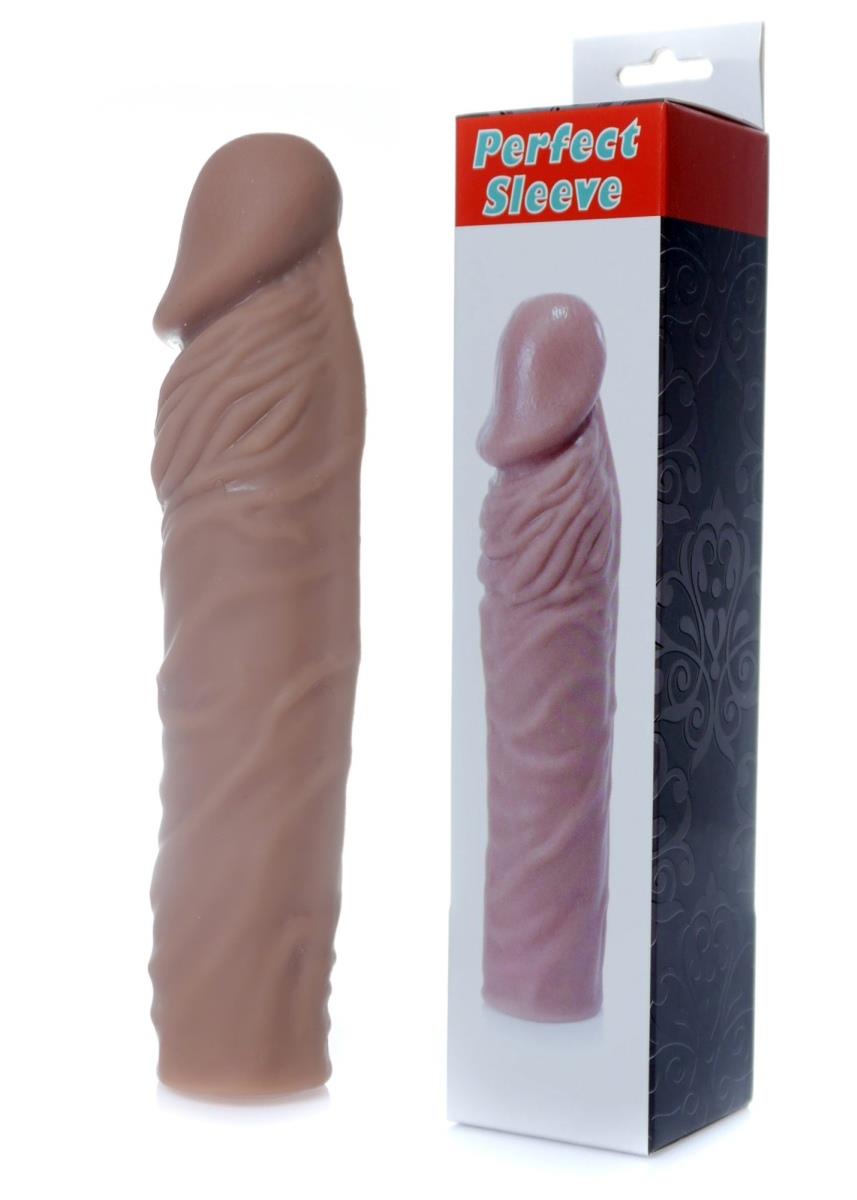 Stymulator-Perfect Sleeve Mulatto - prolonge de 4 cm