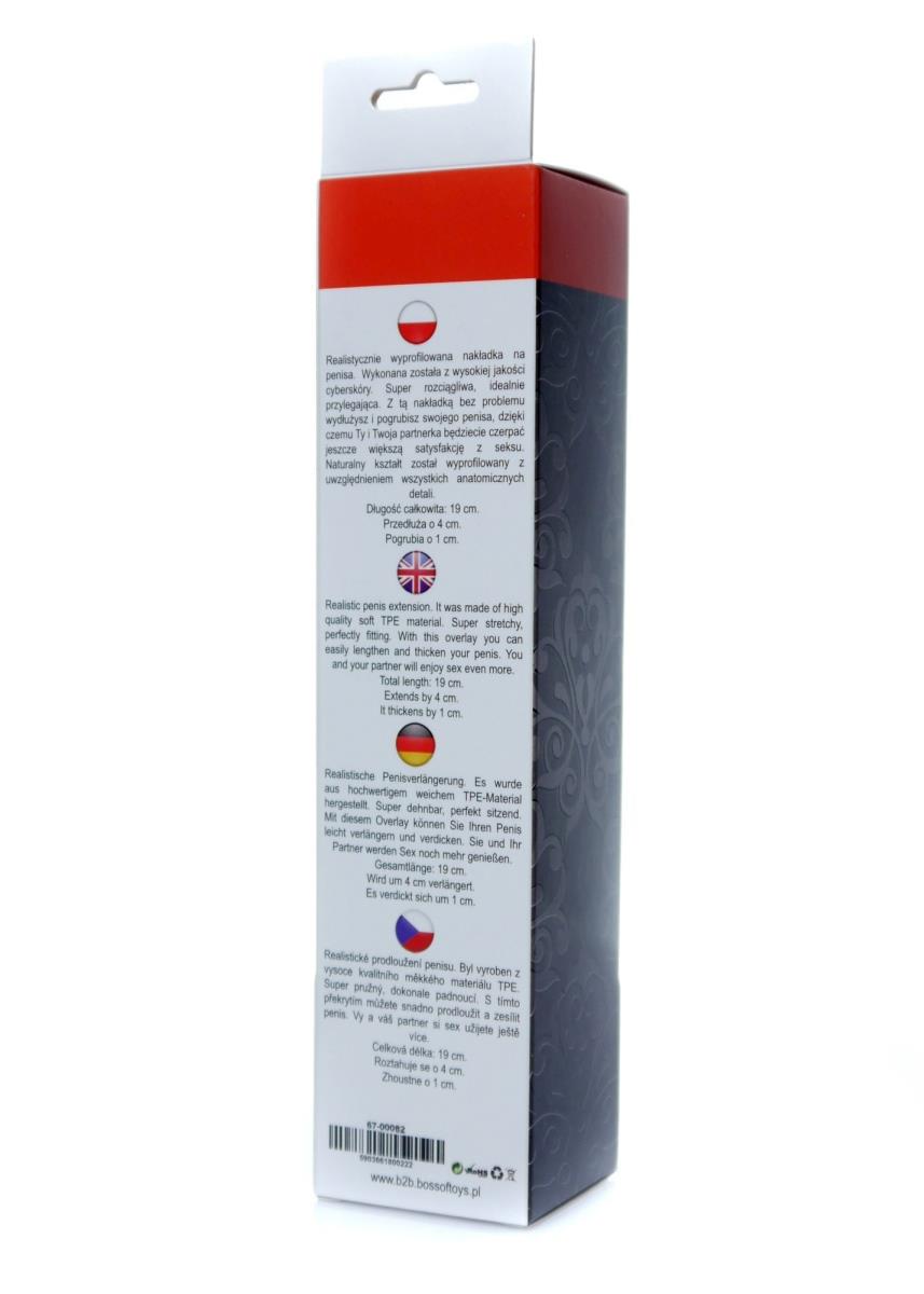 Stymulator-Perfect Sleeve Mulatto - prolonge de 4 cm