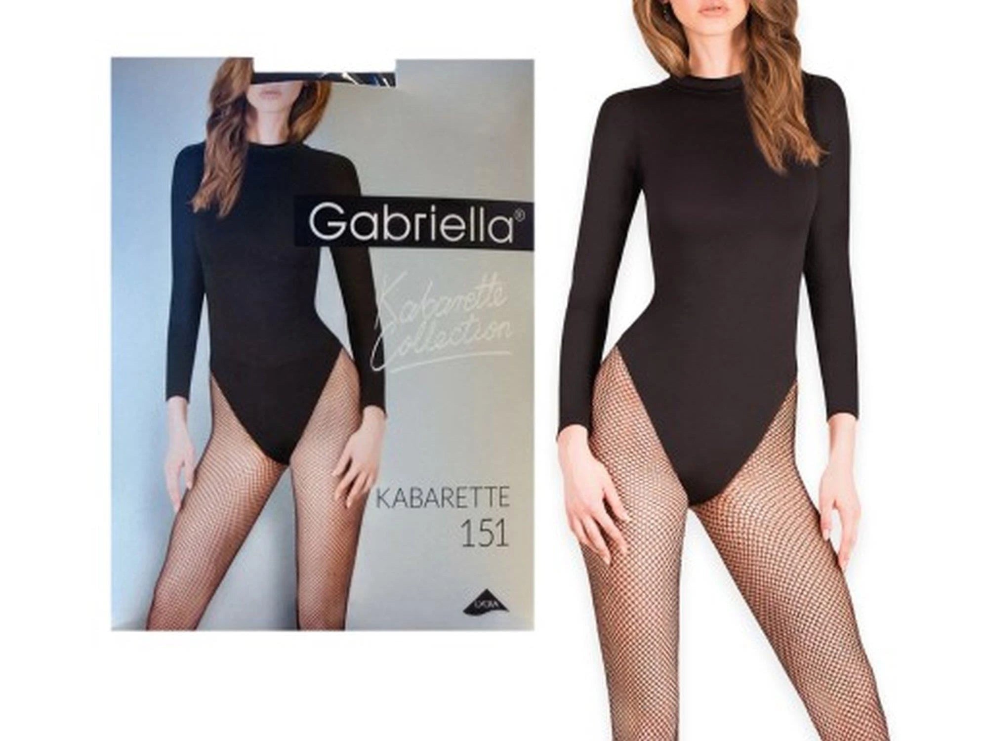 Bielizna-Kabarette/Rajstopy 151 CZARNE M/L