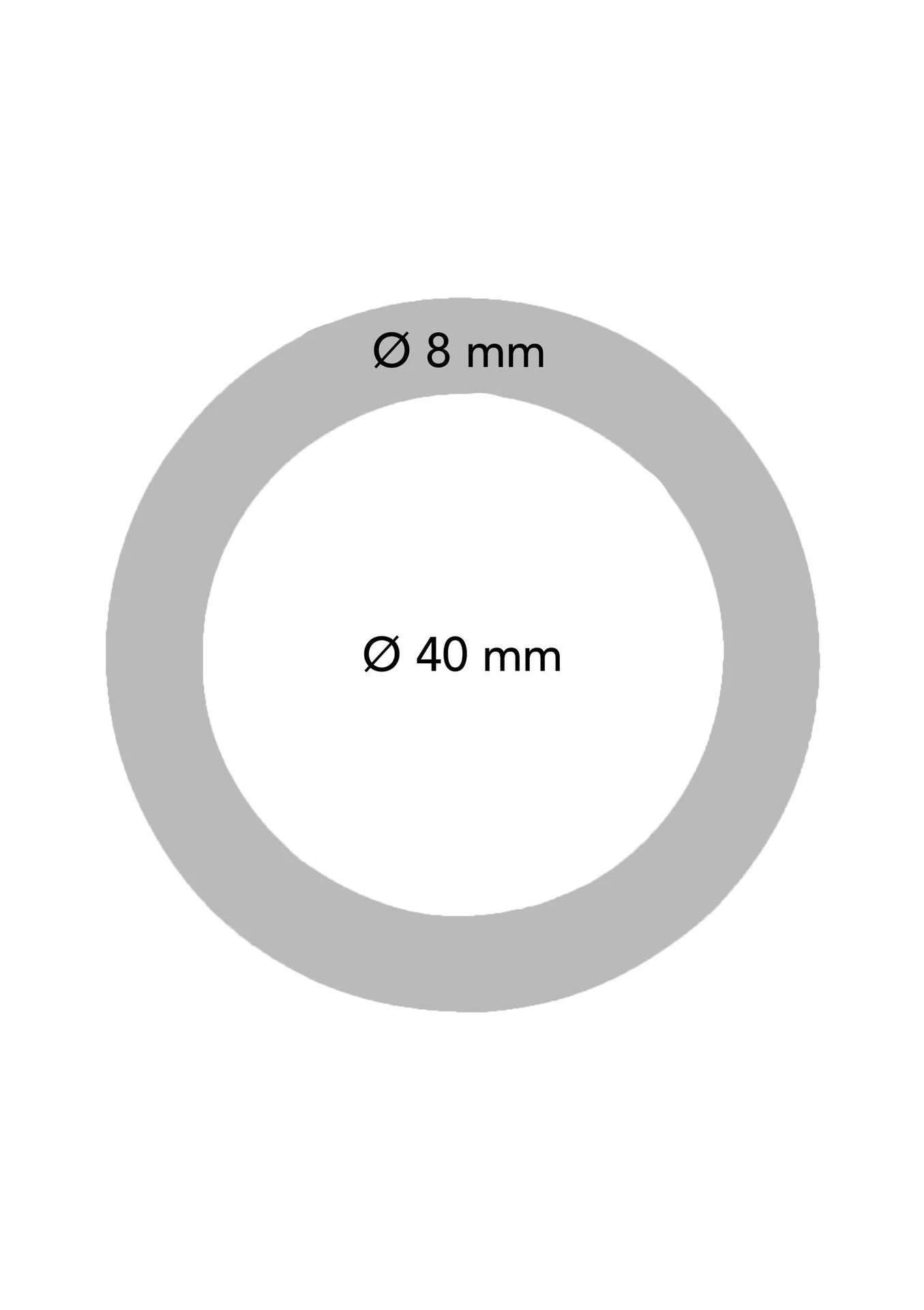 Stainless Steel Cockring 8 mm - 40 mm Metal