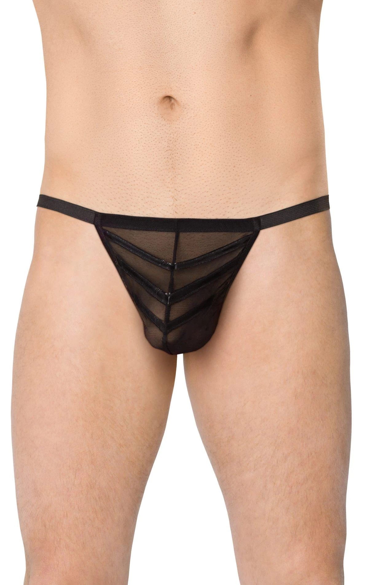 Men's Thong 4527 - black OneSize