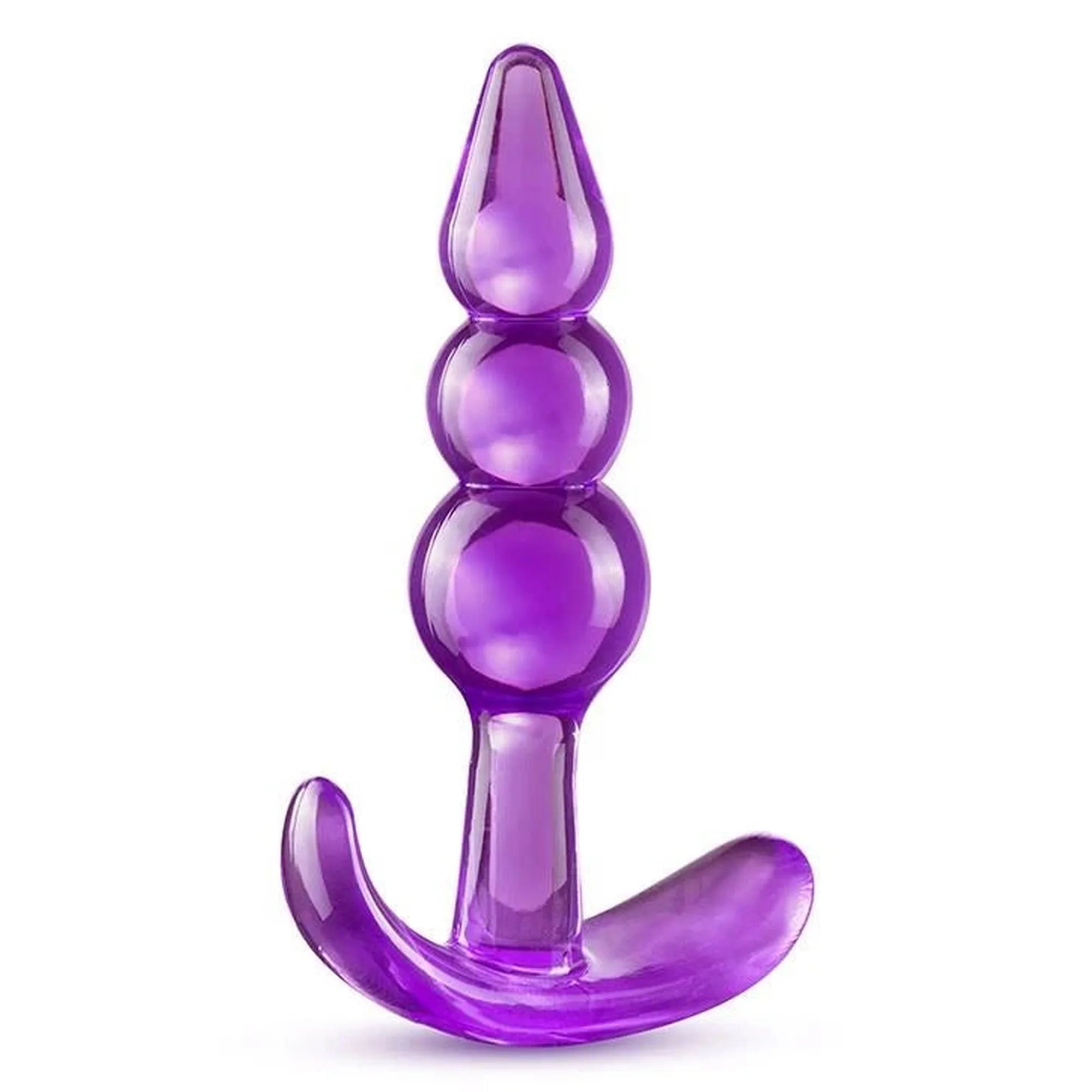 B YOURS TRIPLE BEAD PLUG ANAL VIOLET
