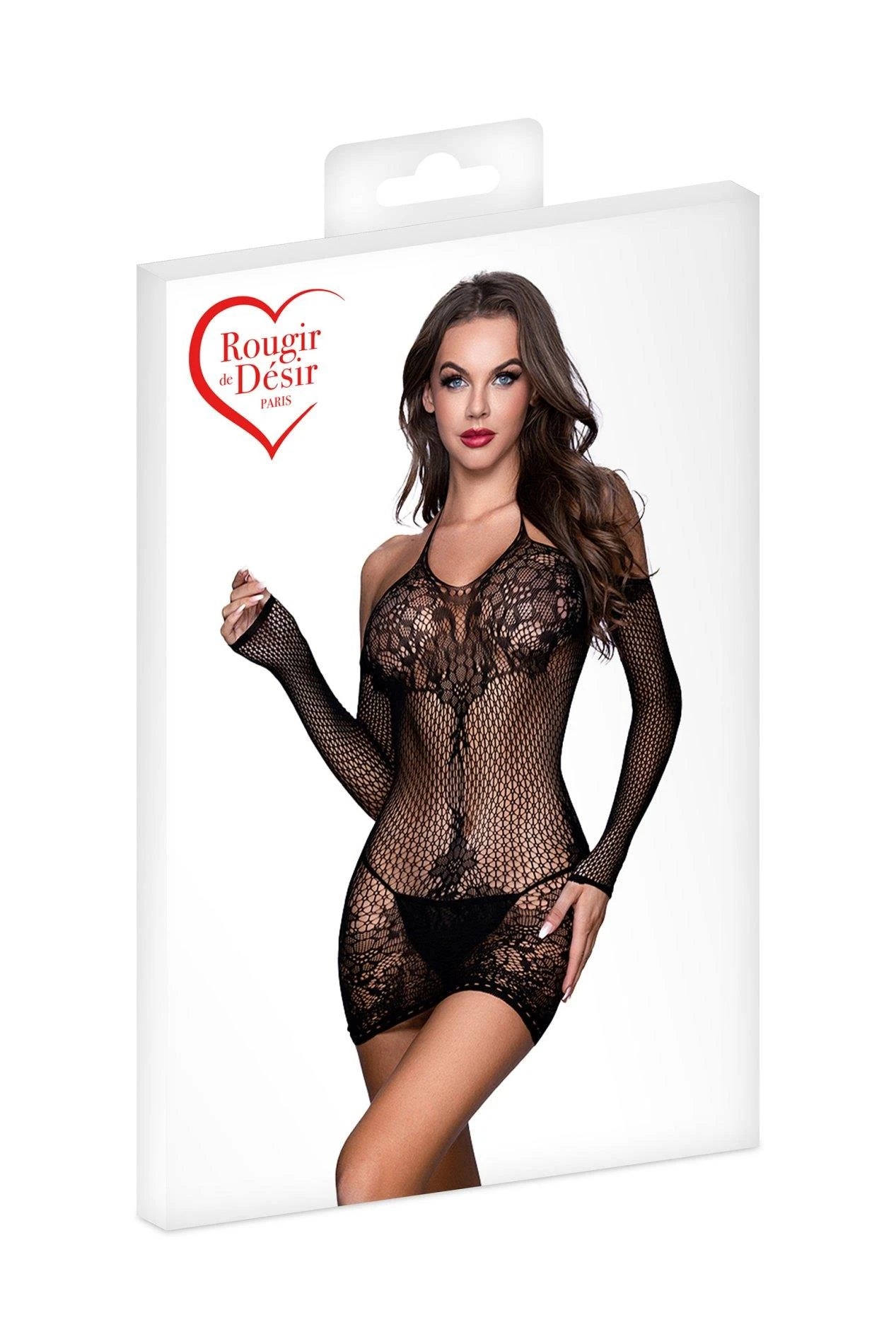 ROBE RÉSILLE D02 NOIR T.U