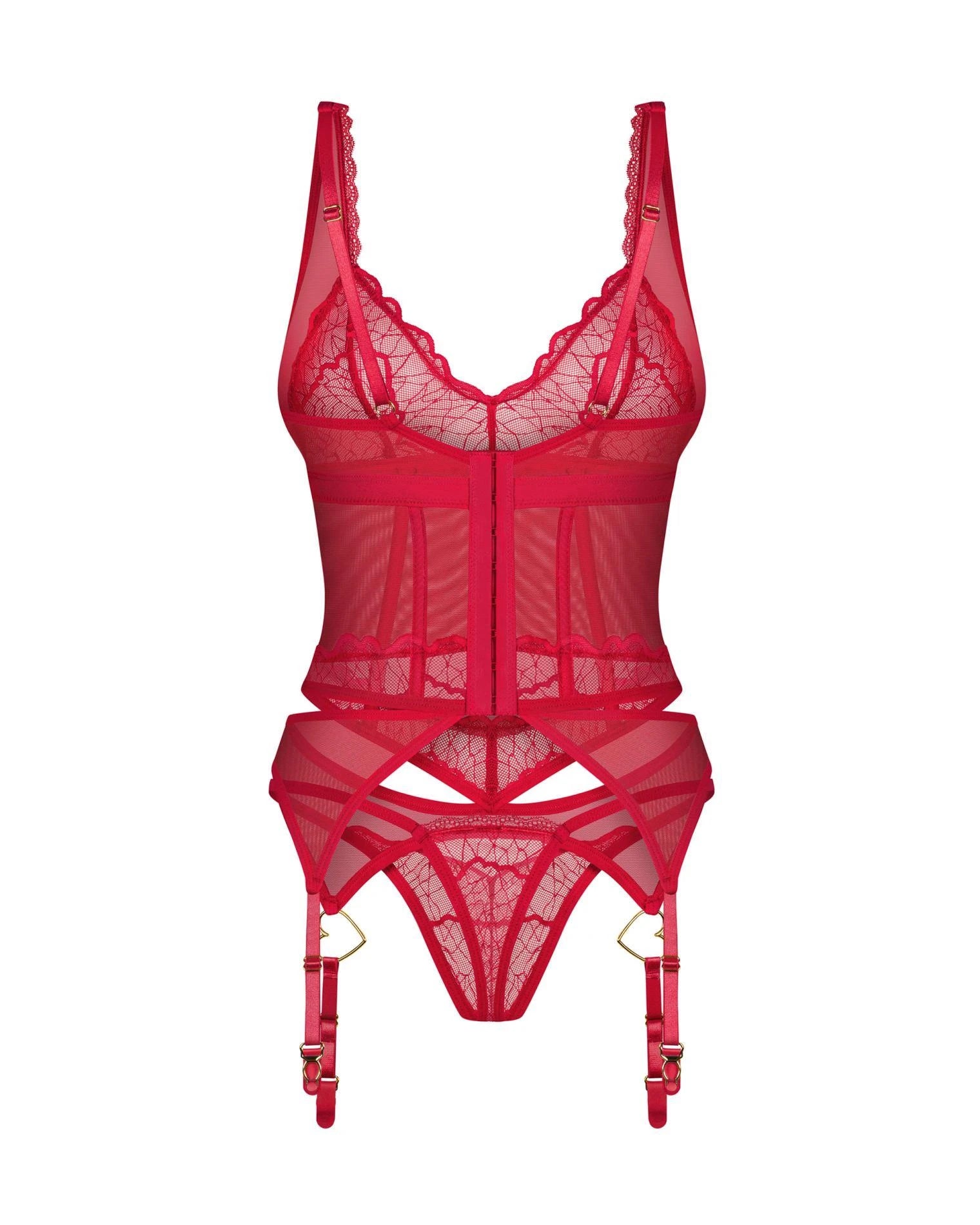 Cupide Desir corset and thong L/XL