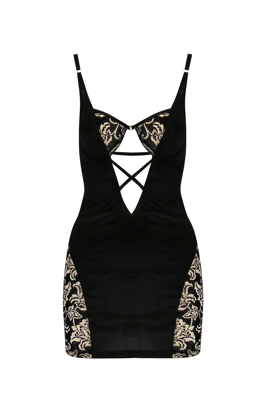 Lingerie-VICTORIA CHEMISE black L/XL - Casmir