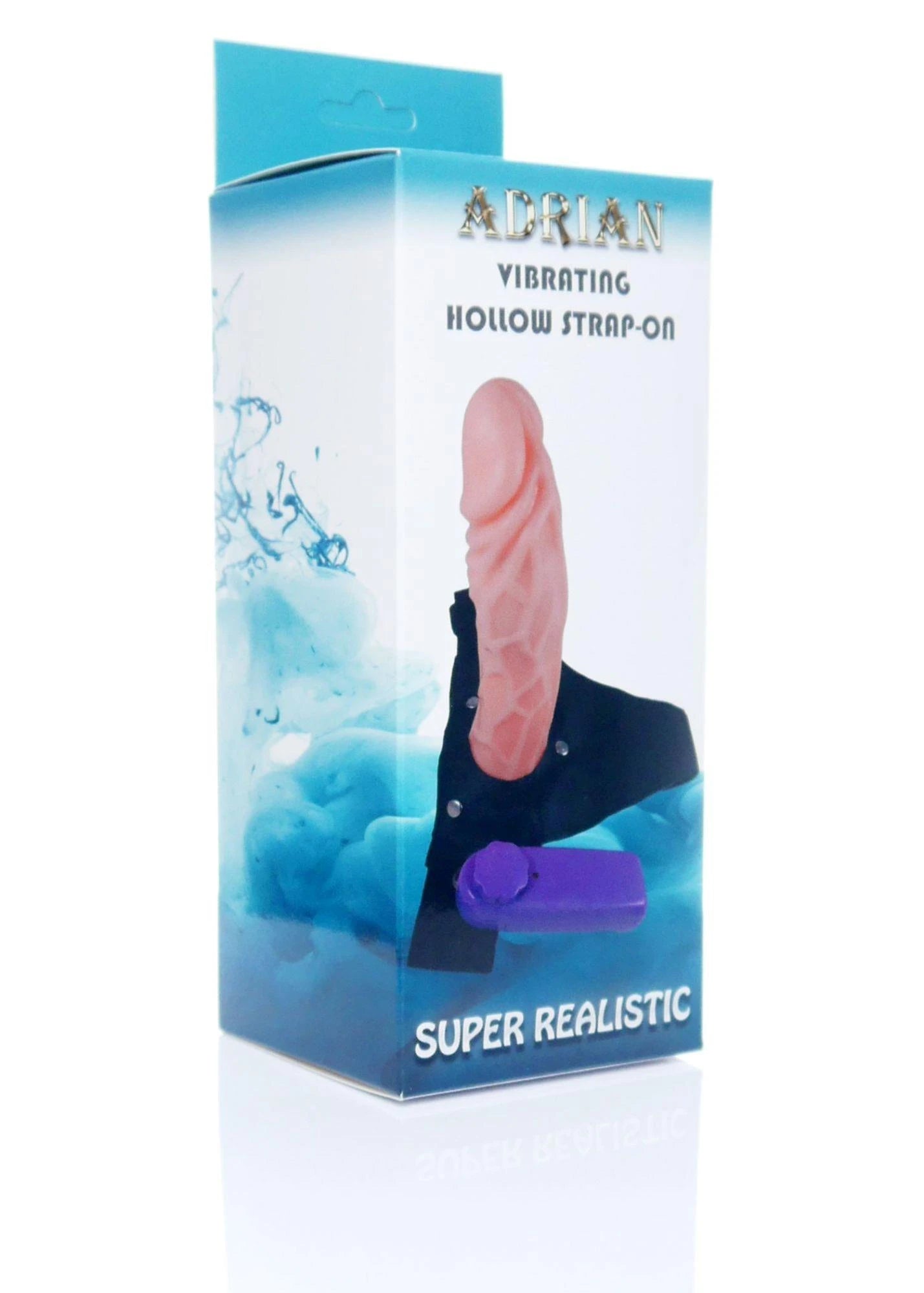 Hollow Strap-on Adrian vibrating