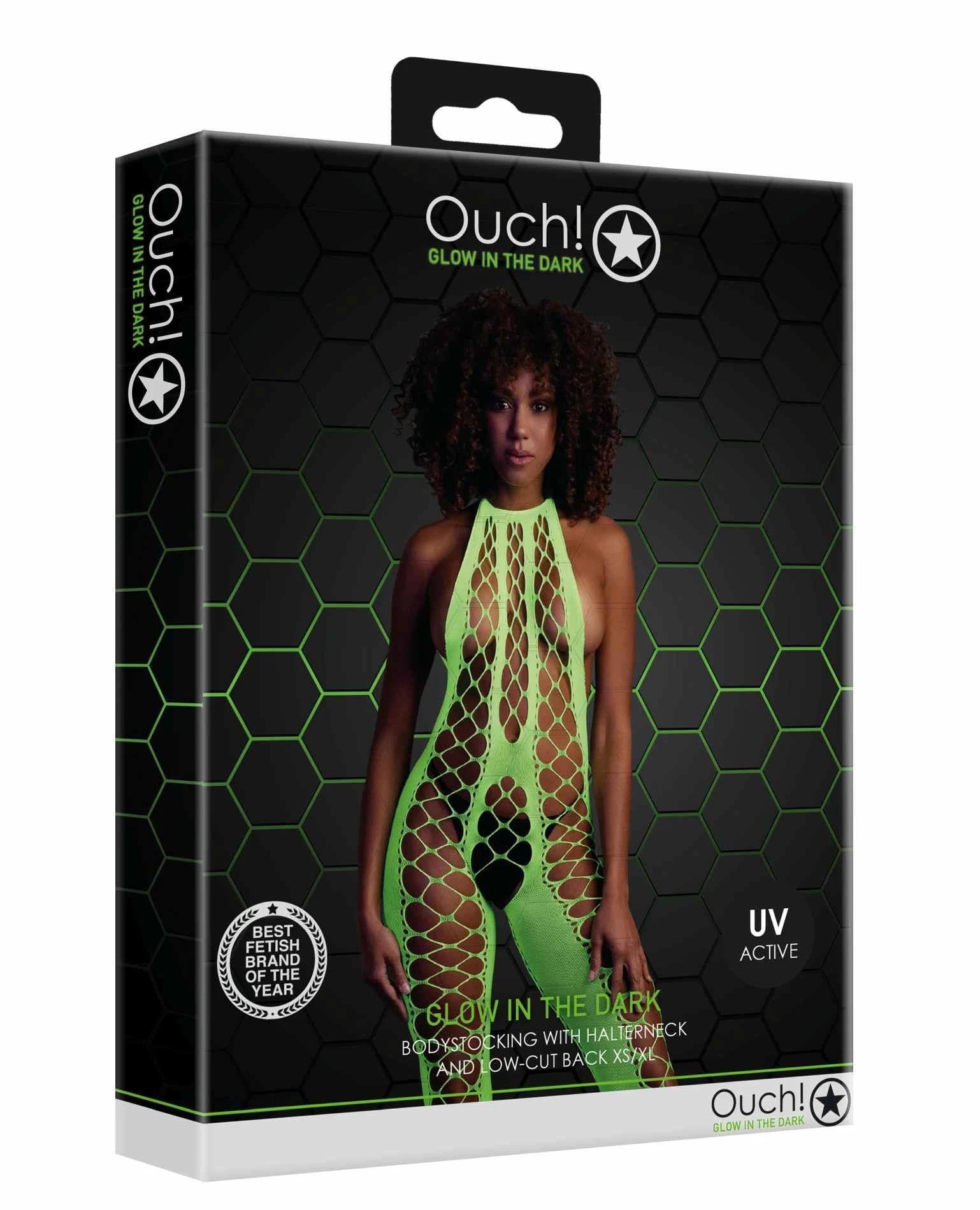 Bodystocking col nu - Vert - XS/XL