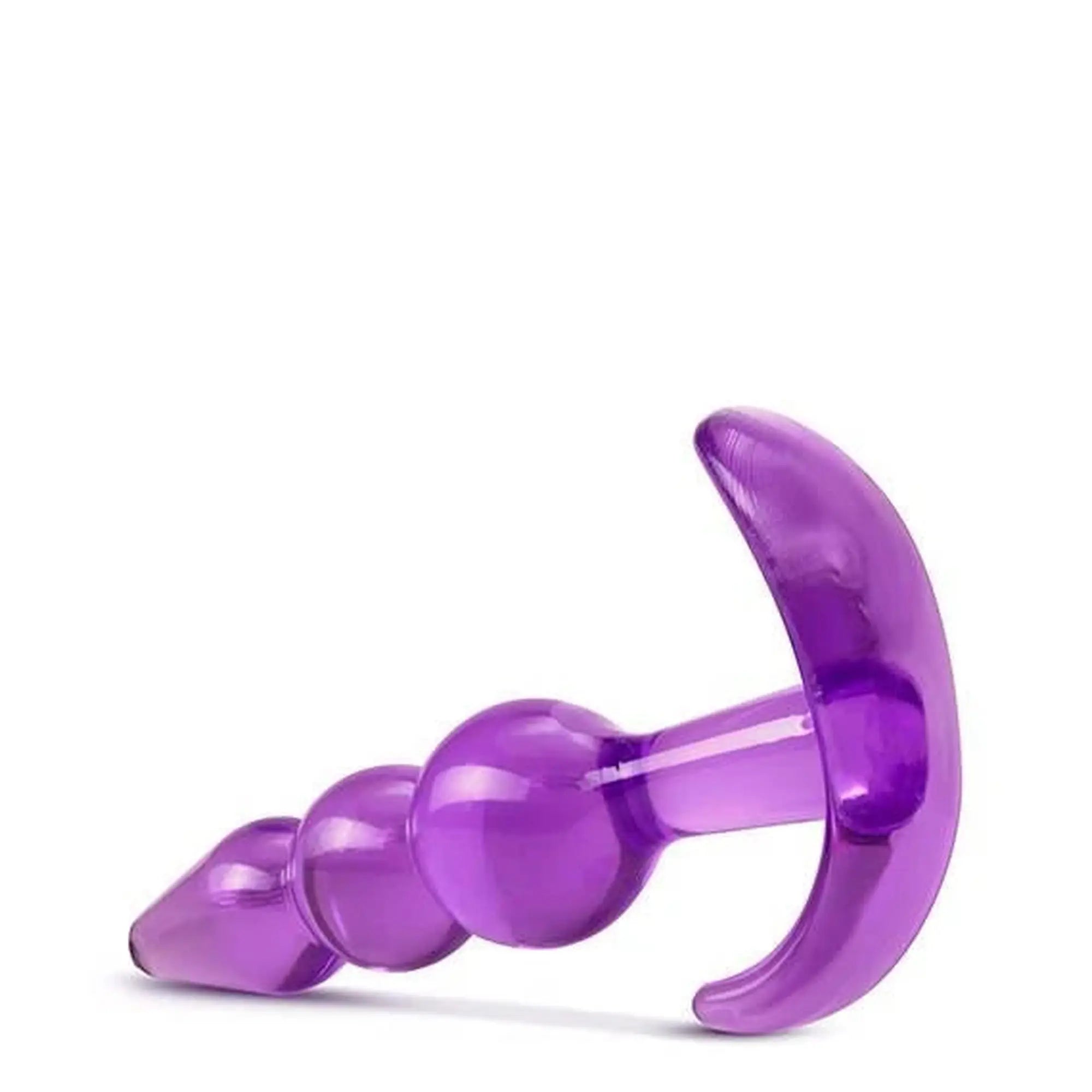 B YOURS TRIPLE BEAD PLUG ANAL VIOLET